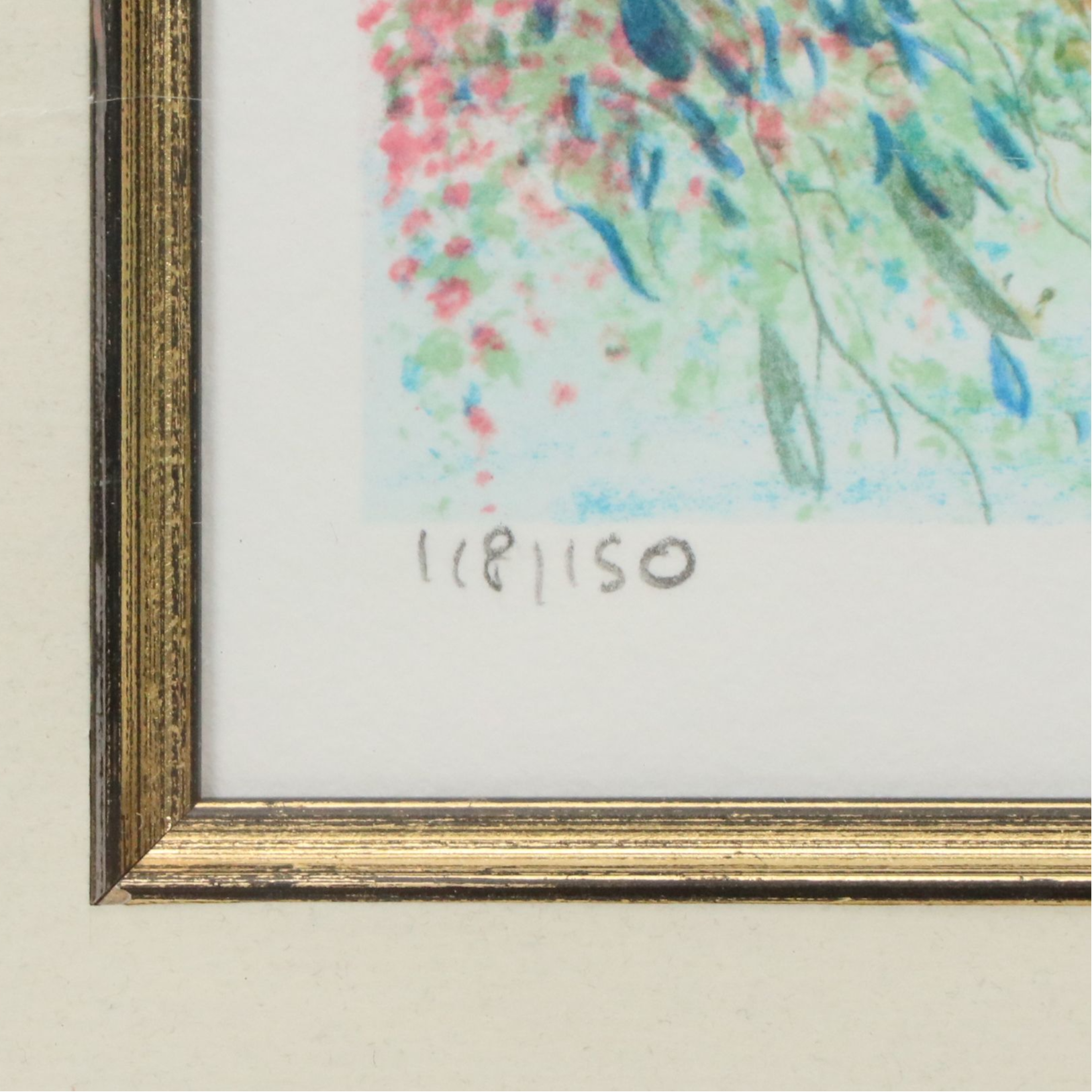 Richard Nahmias Lithograph of Gardens and Pond, Late 20th to 21st Century