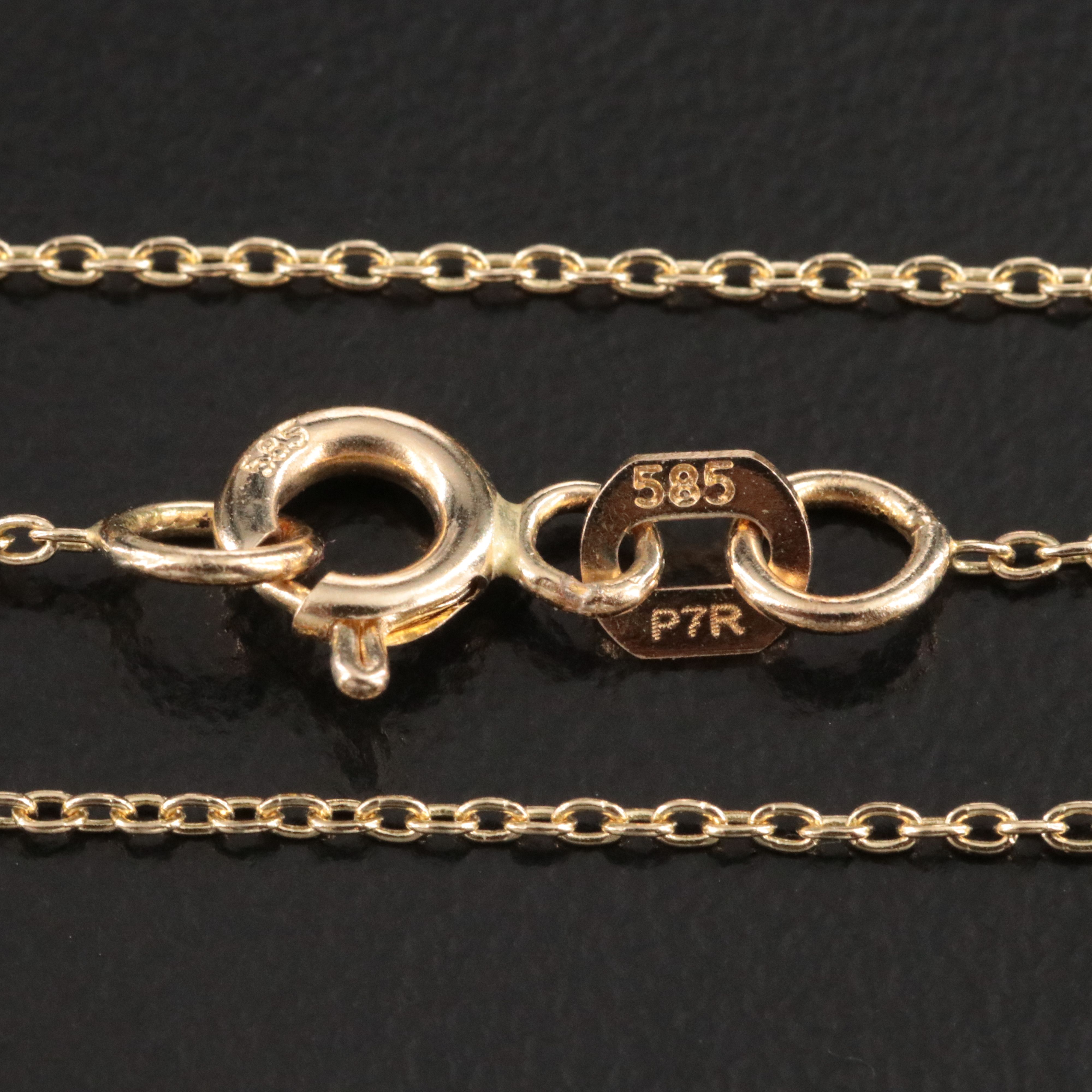 14K 10.20 CT Lab Grown Diamond Solitaire Necklace with IGI Report