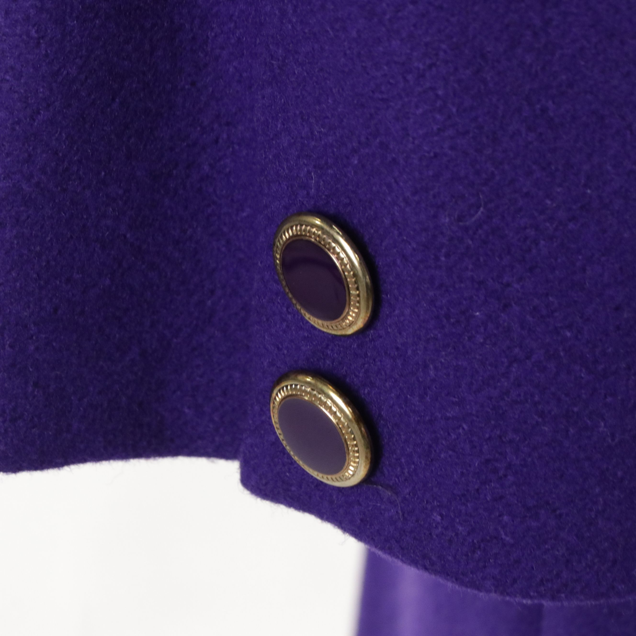 Petites by Lorovi Vintage Violet & Magenta Wool Double-Breasted Coats