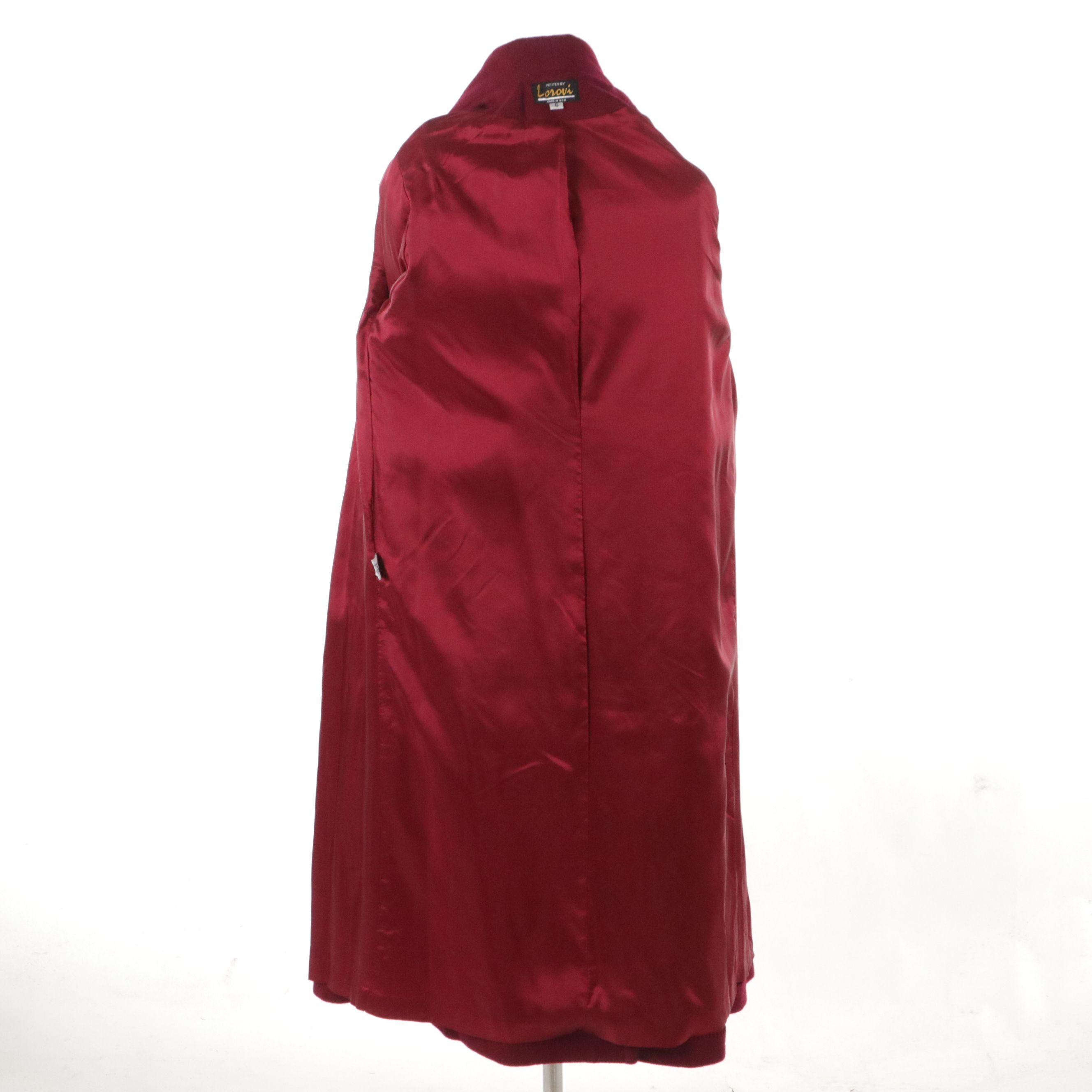 Petites by Lorovi Vintage Violet & Magenta Wool Double-Breasted Coats