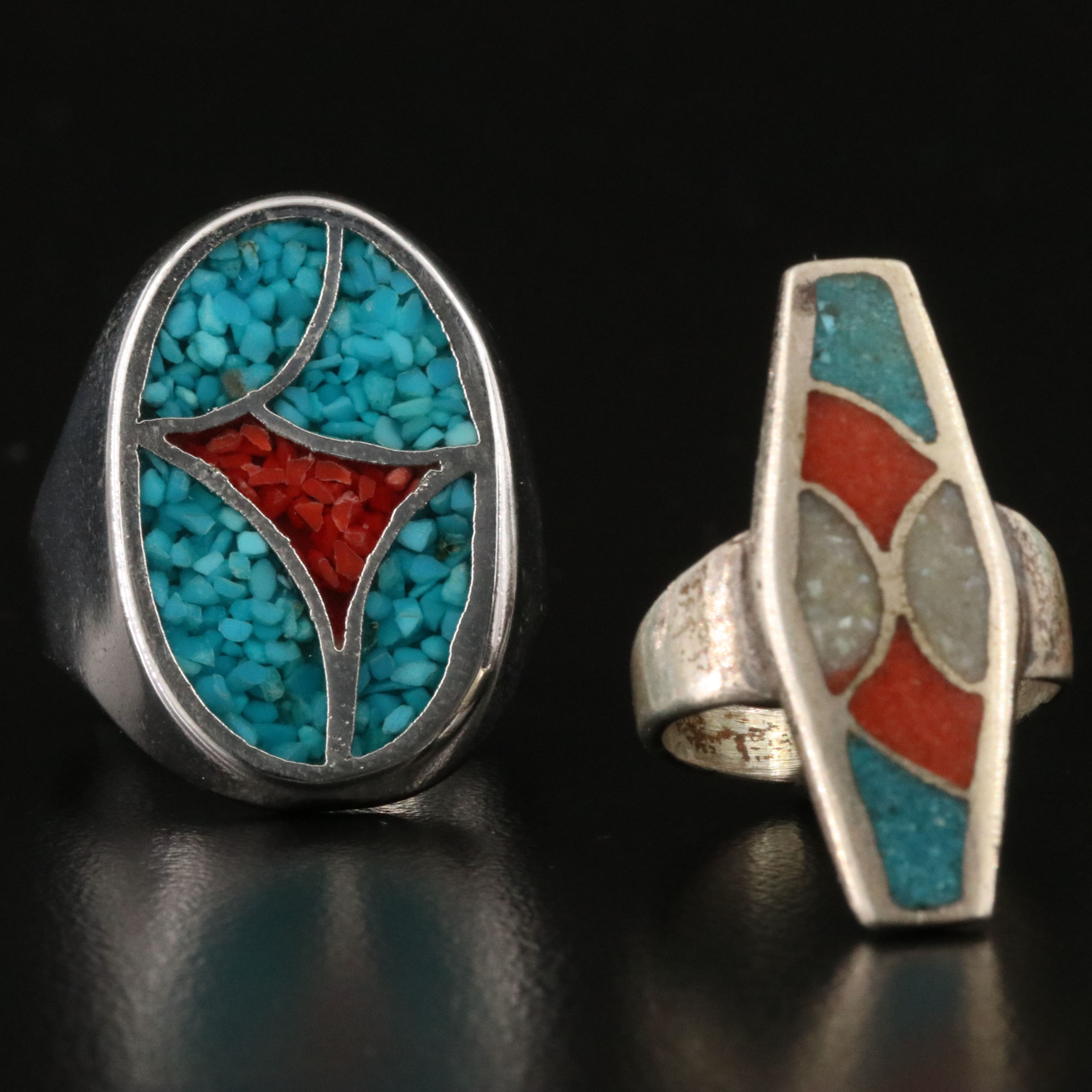 Effie Calavaza Zuni Snake Featured in Western and Mexican Rings