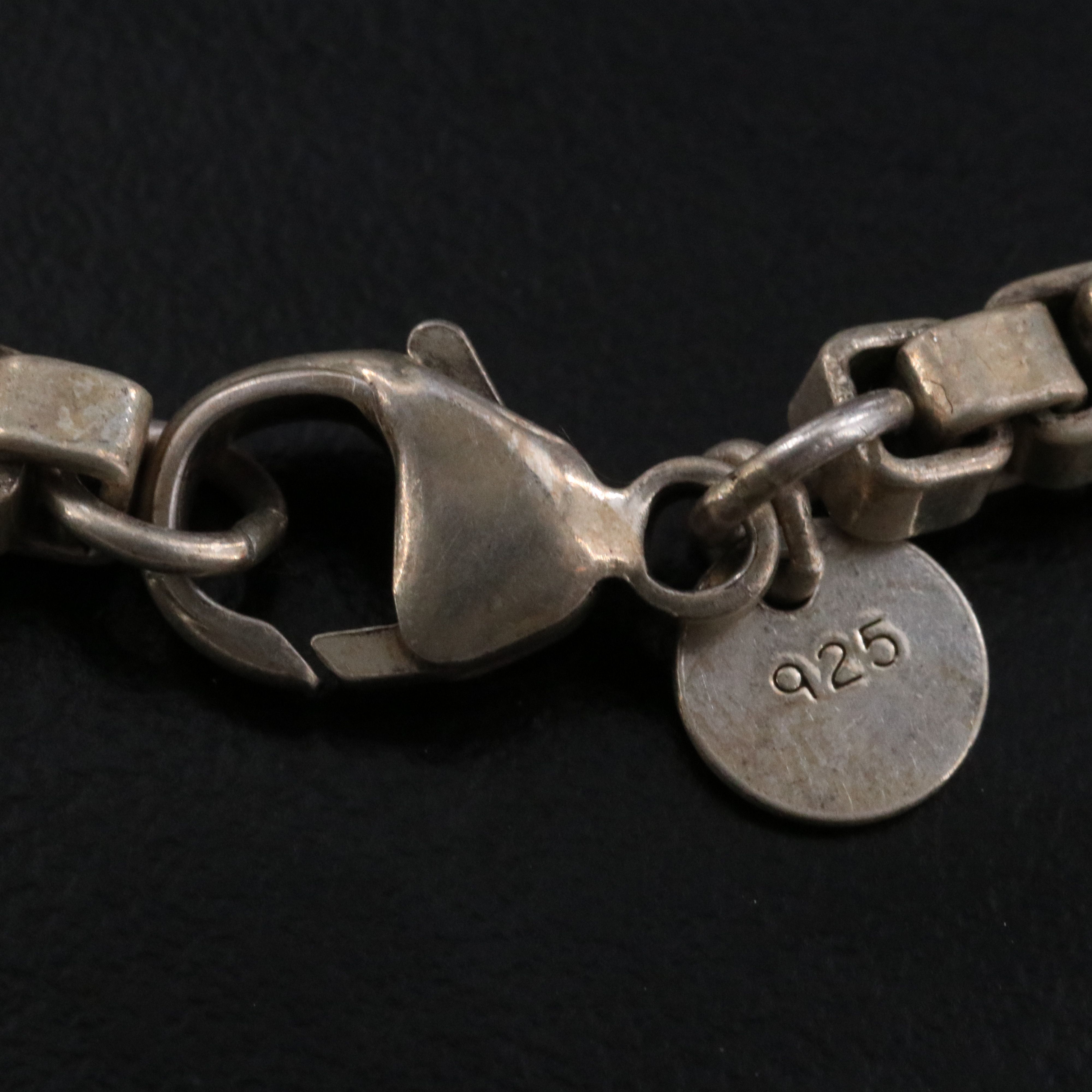 Tiffany & Co. Sterling Venetian Bracelet and Heart Tag Charm Bracelet