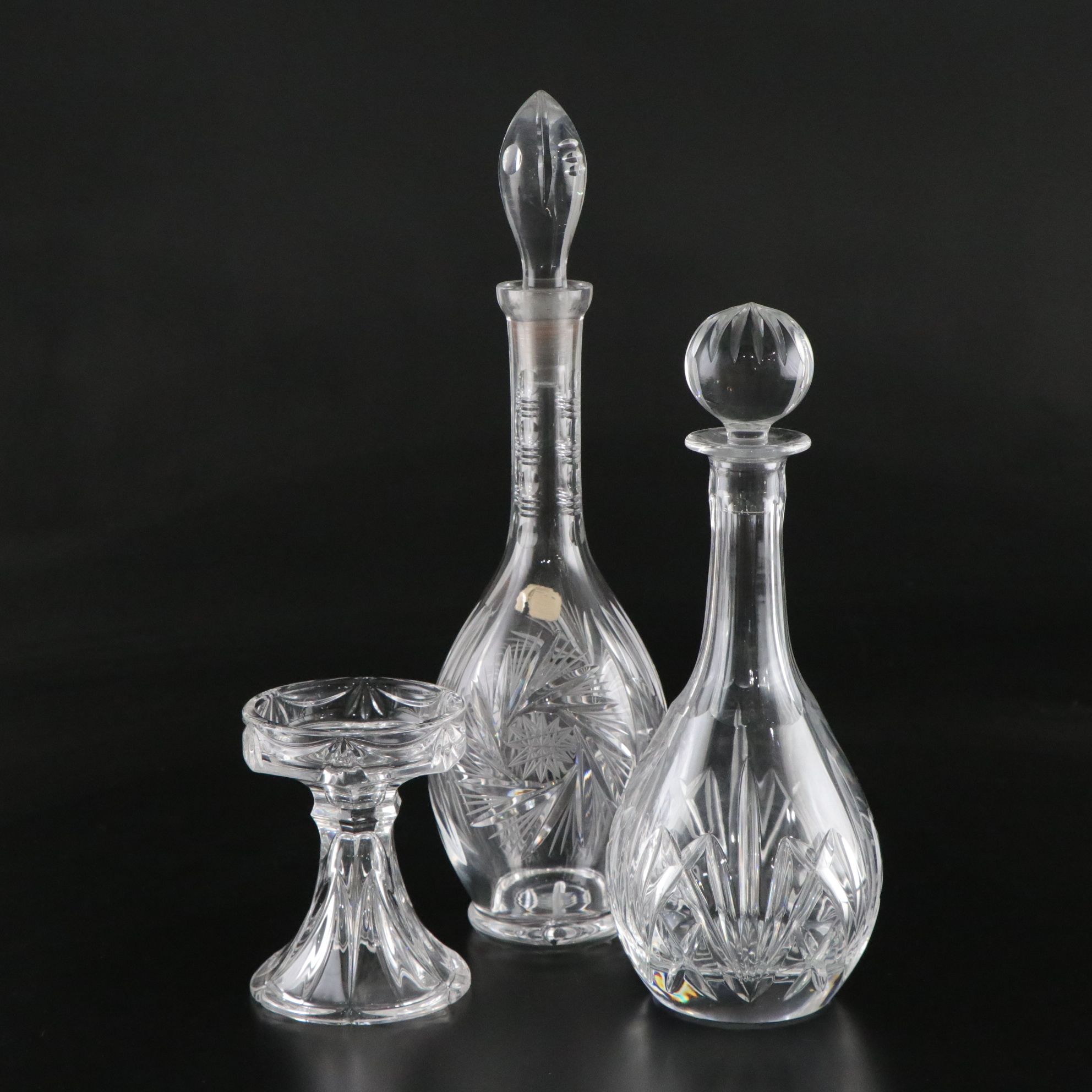 Marquis by Waterford Crystal "Unity" Candle Holder and Decanters