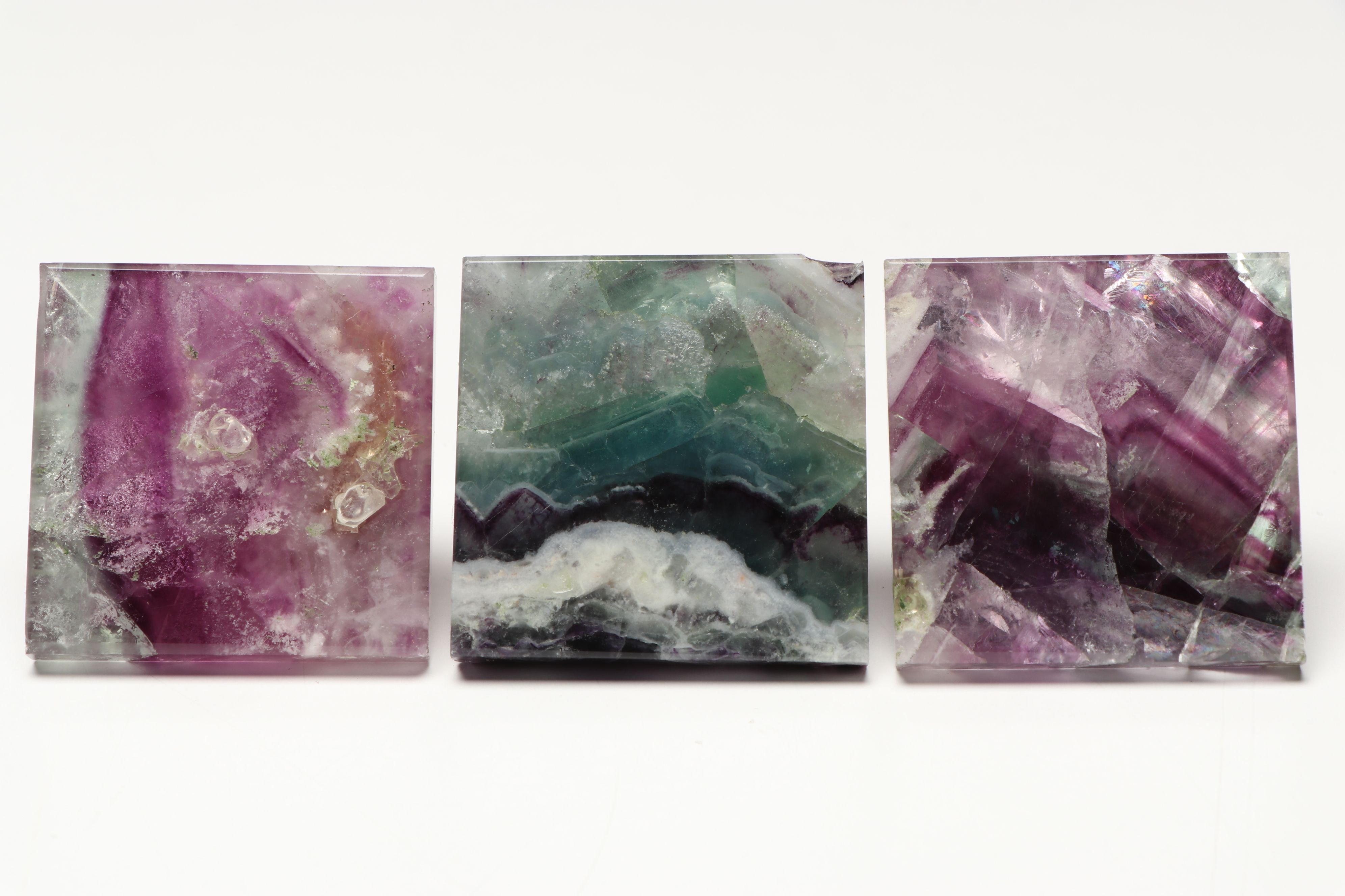 Polished Fluorite Pyramids