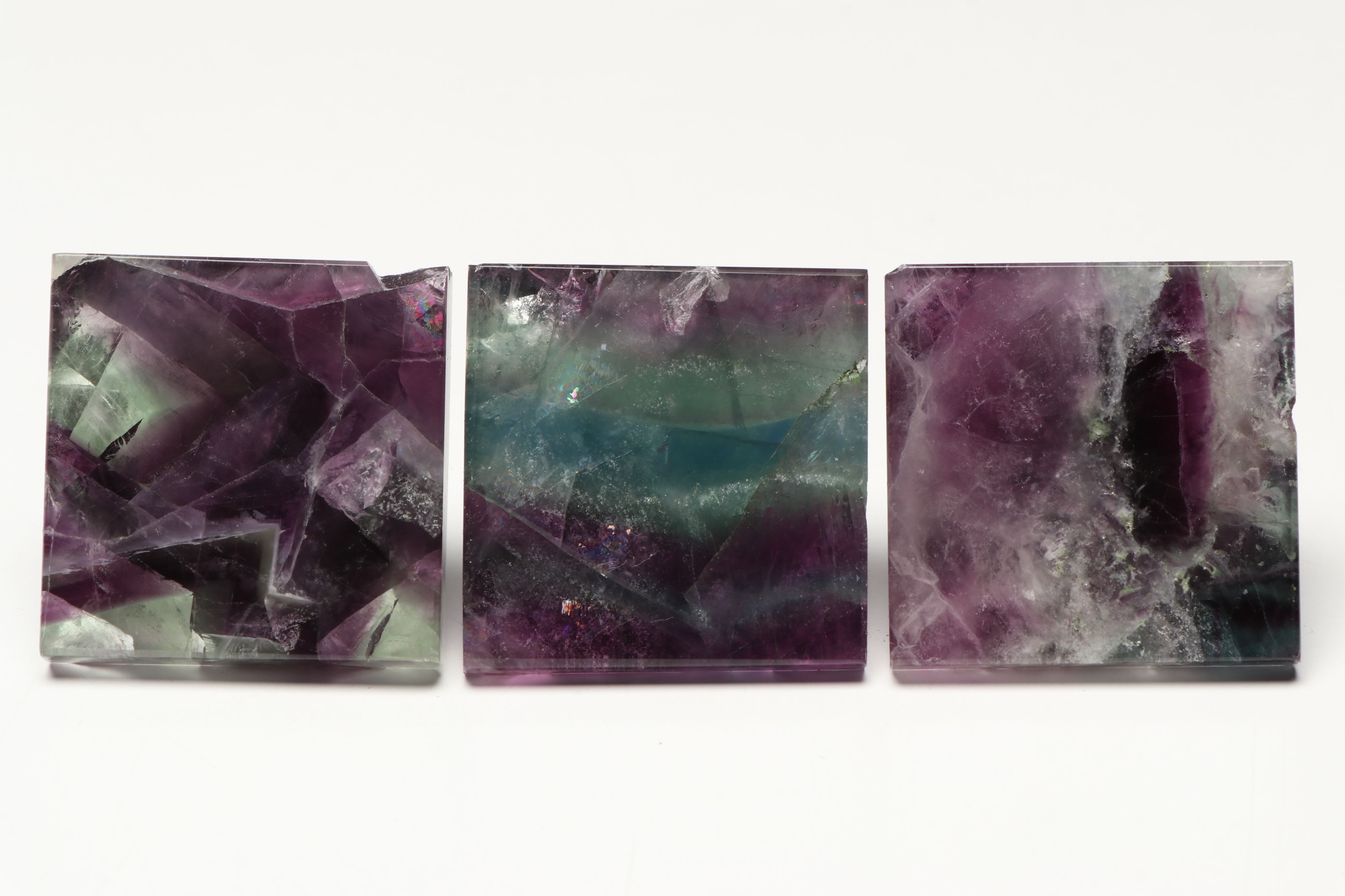 Polished Fluorite Pyramids
