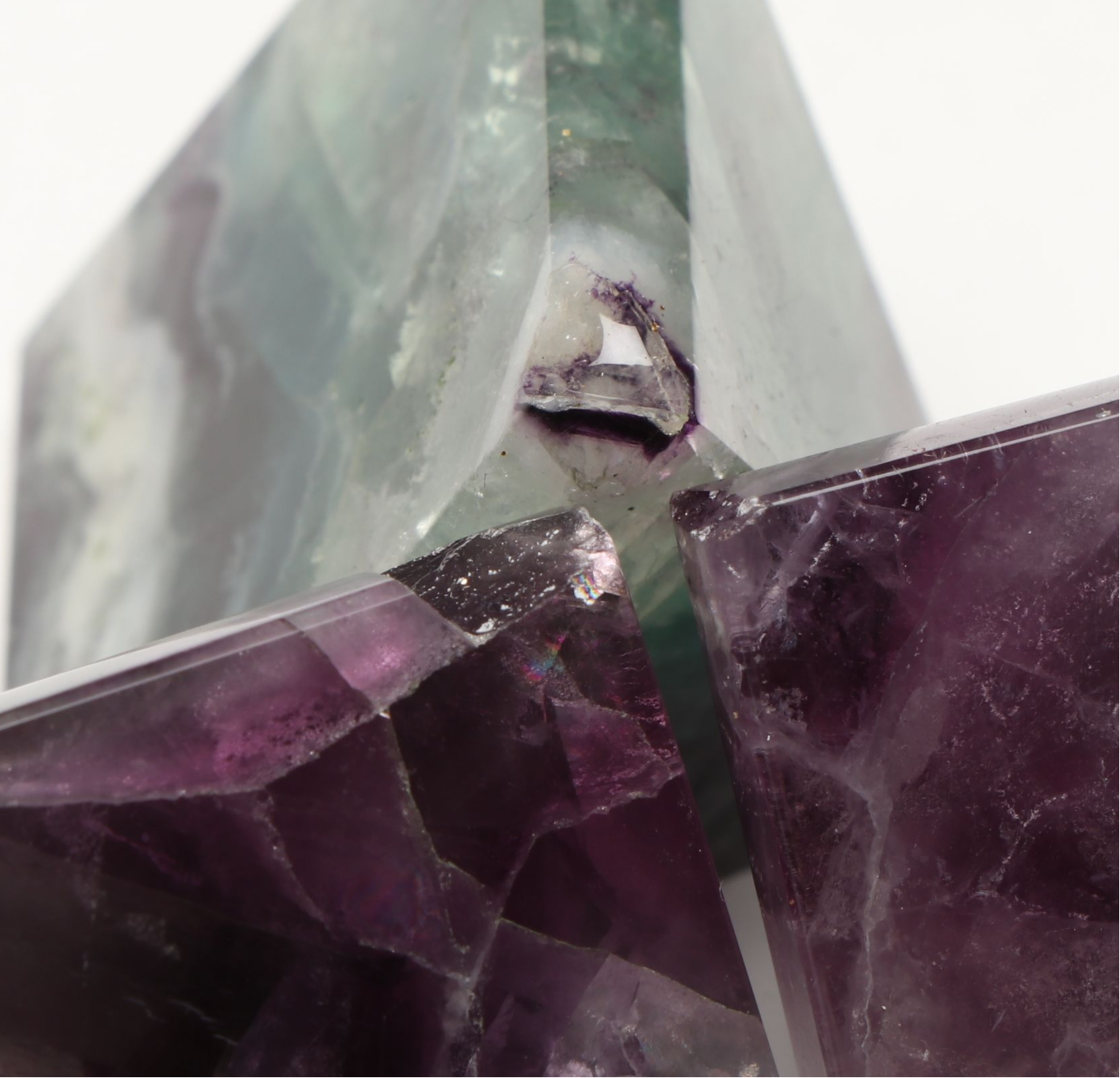 Polished Fluorite Pyramids