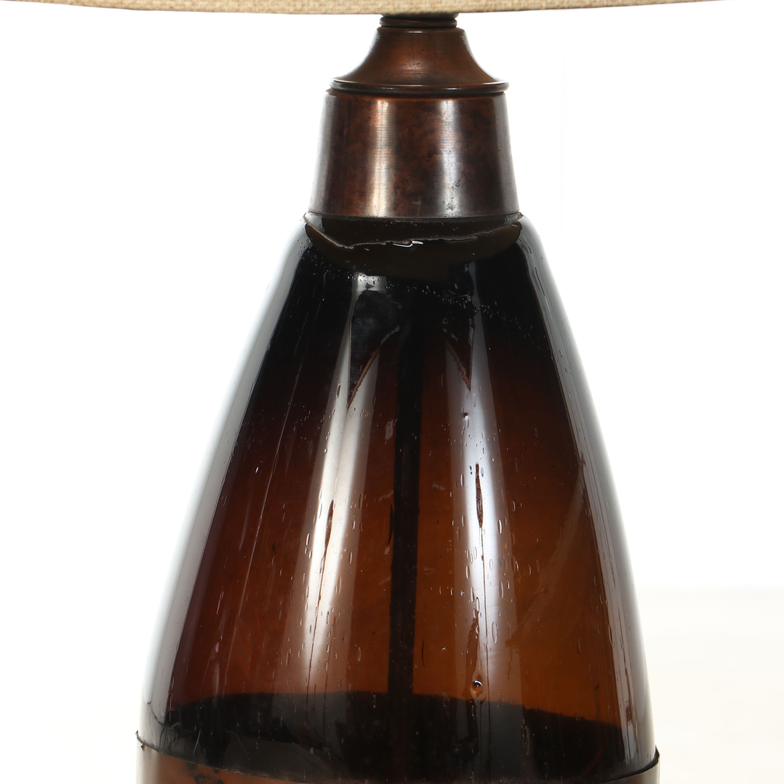 Frederick Cooper Brutalist Caged Glass Floor Lamp, Mid to Late 20th C.