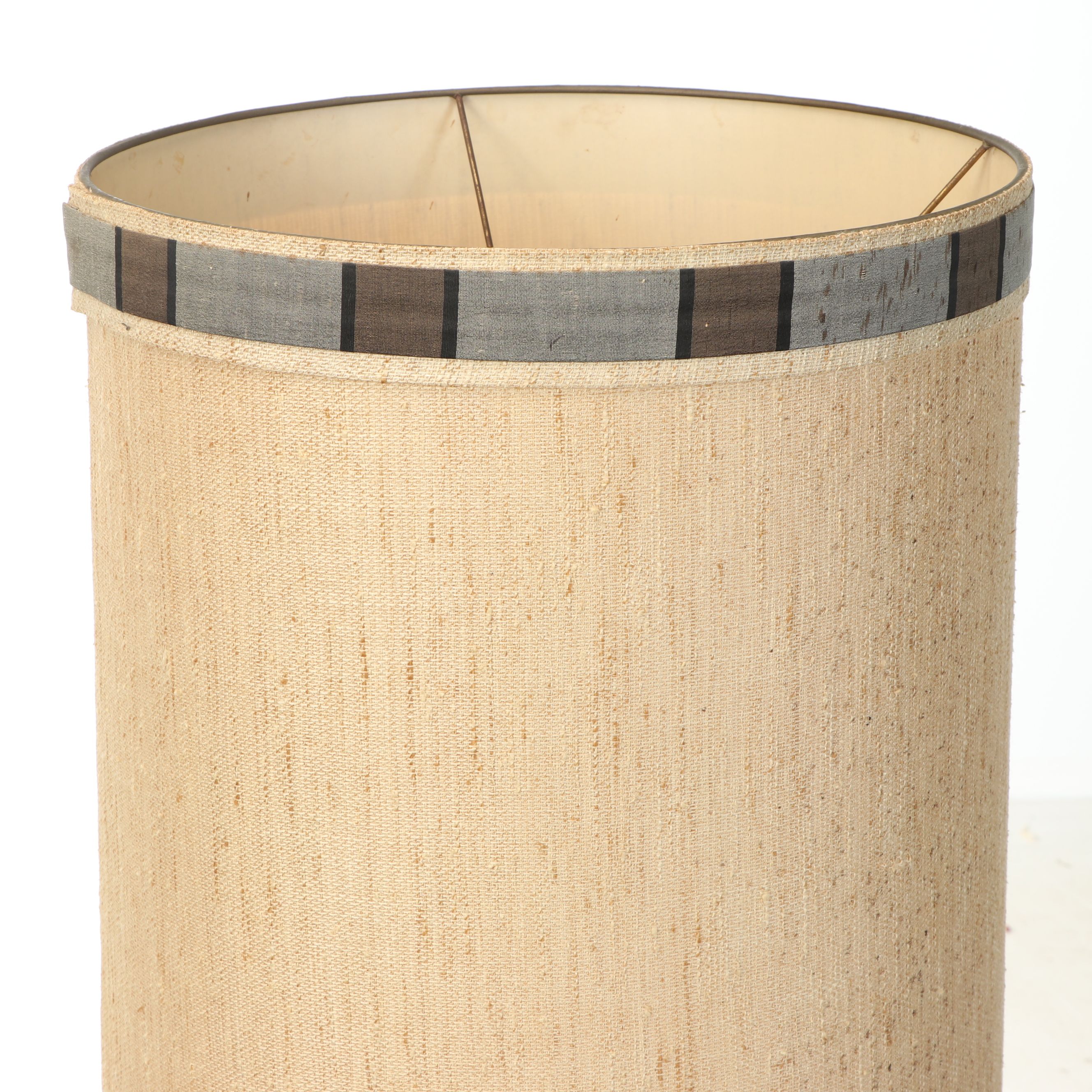 Frederick Cooper Brutalist Caged Glass Floor Lamp, Mid to Late 20th C.