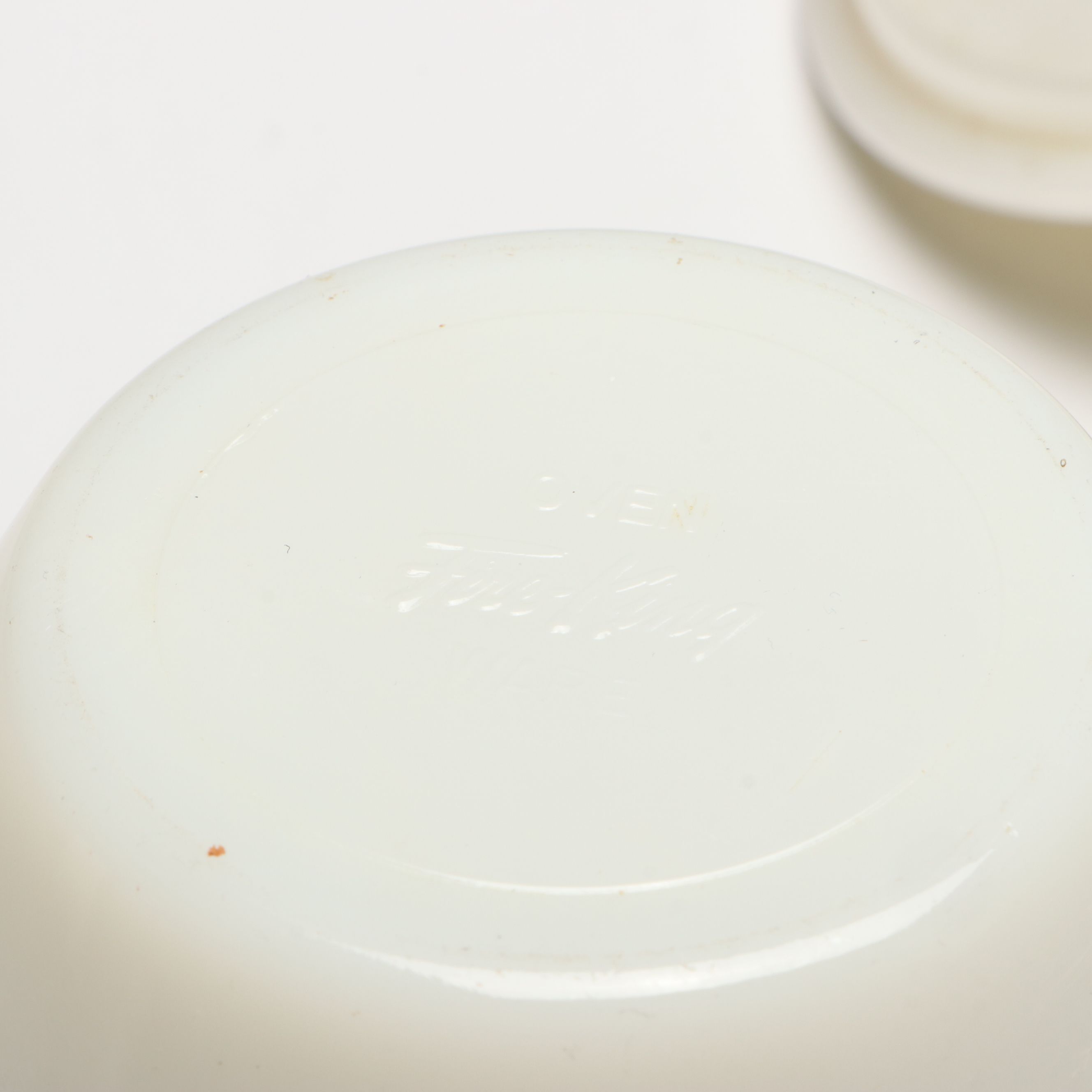 Anchor Hocking "Tulips on Ivory" Drip Jar with Pyrex Mixing Bowls