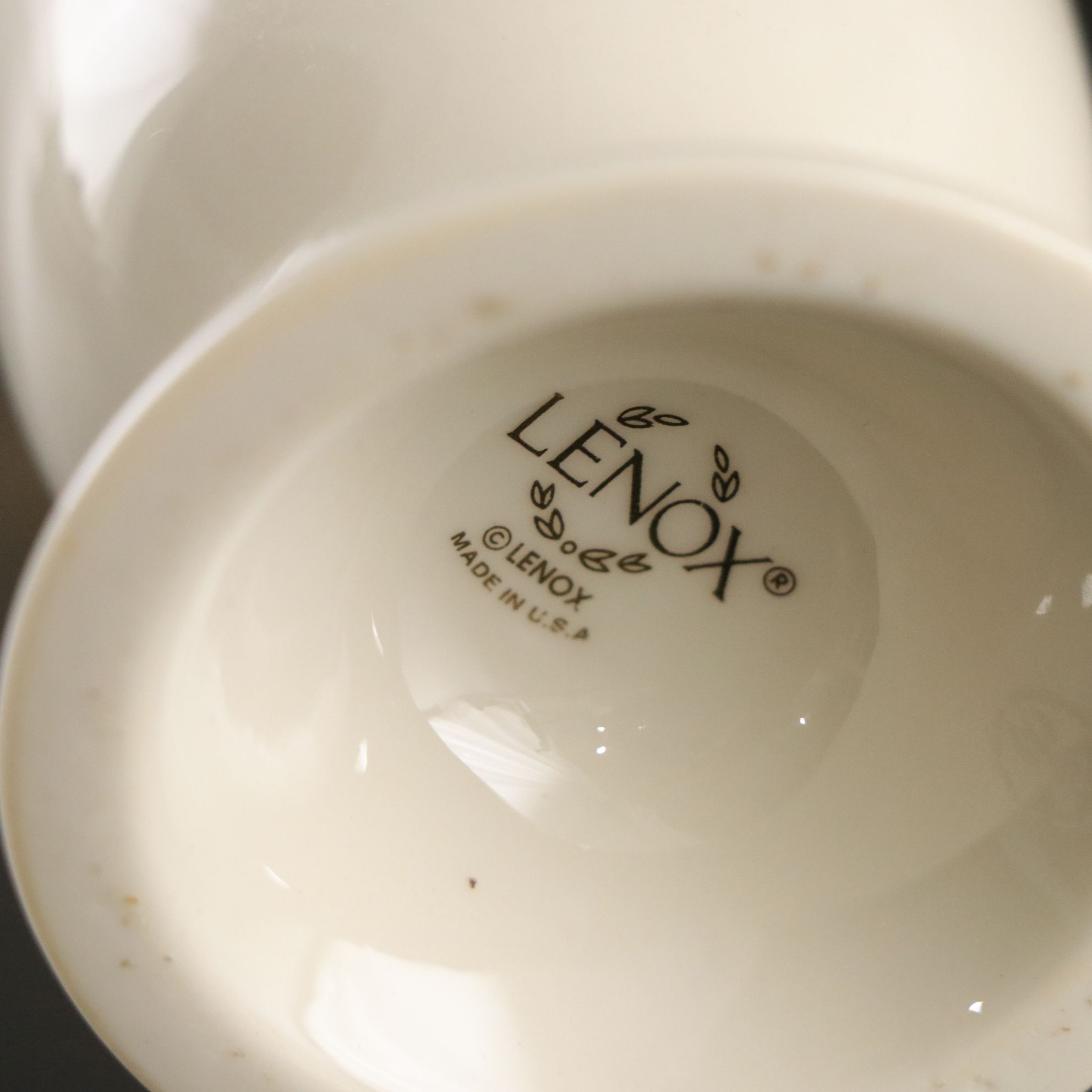 Lenox "Winter Greetings" Vase with Staffordshire Ironstone China Platters