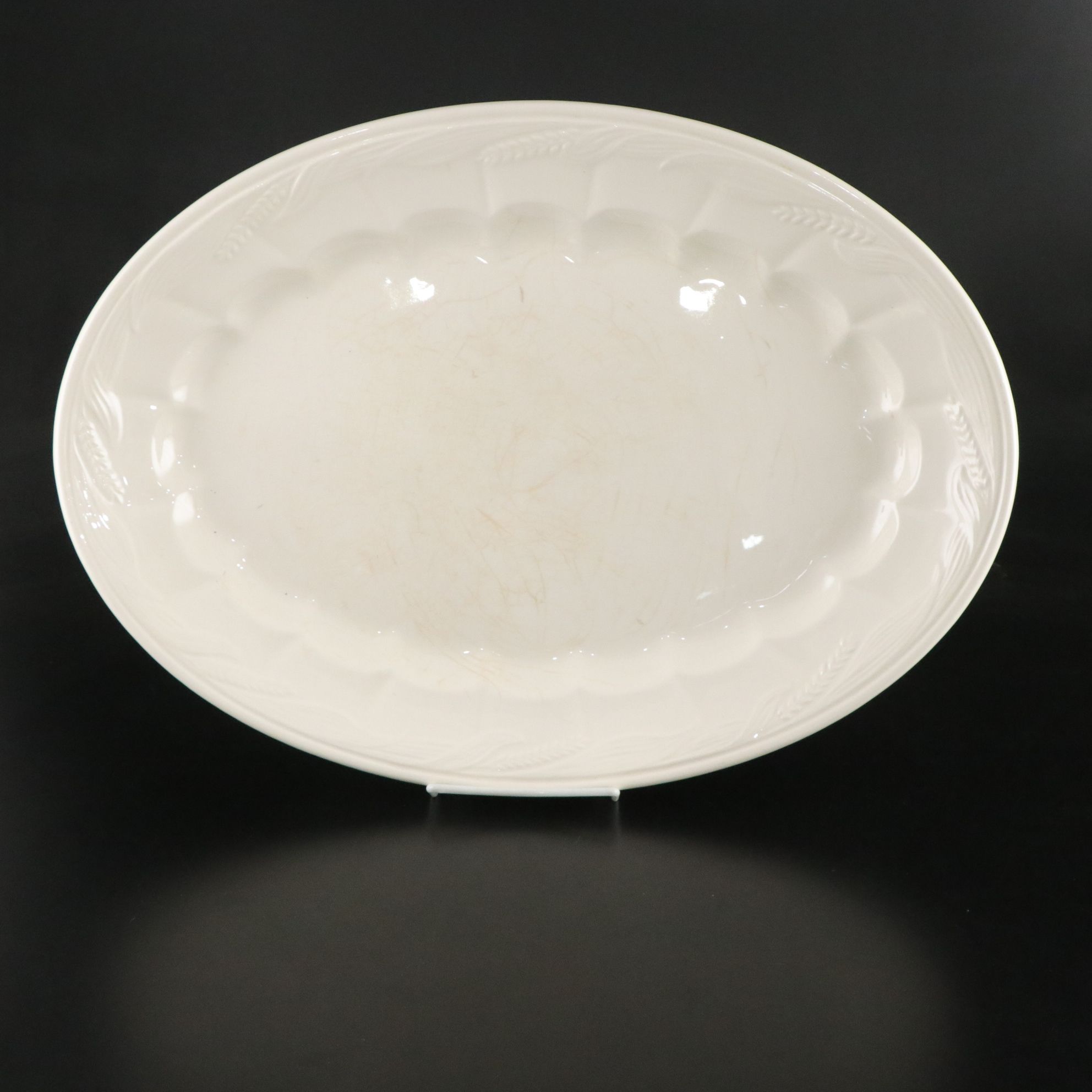 Lenox "Winter Greetings" Vase with Staffordshire Ironstone China Platters