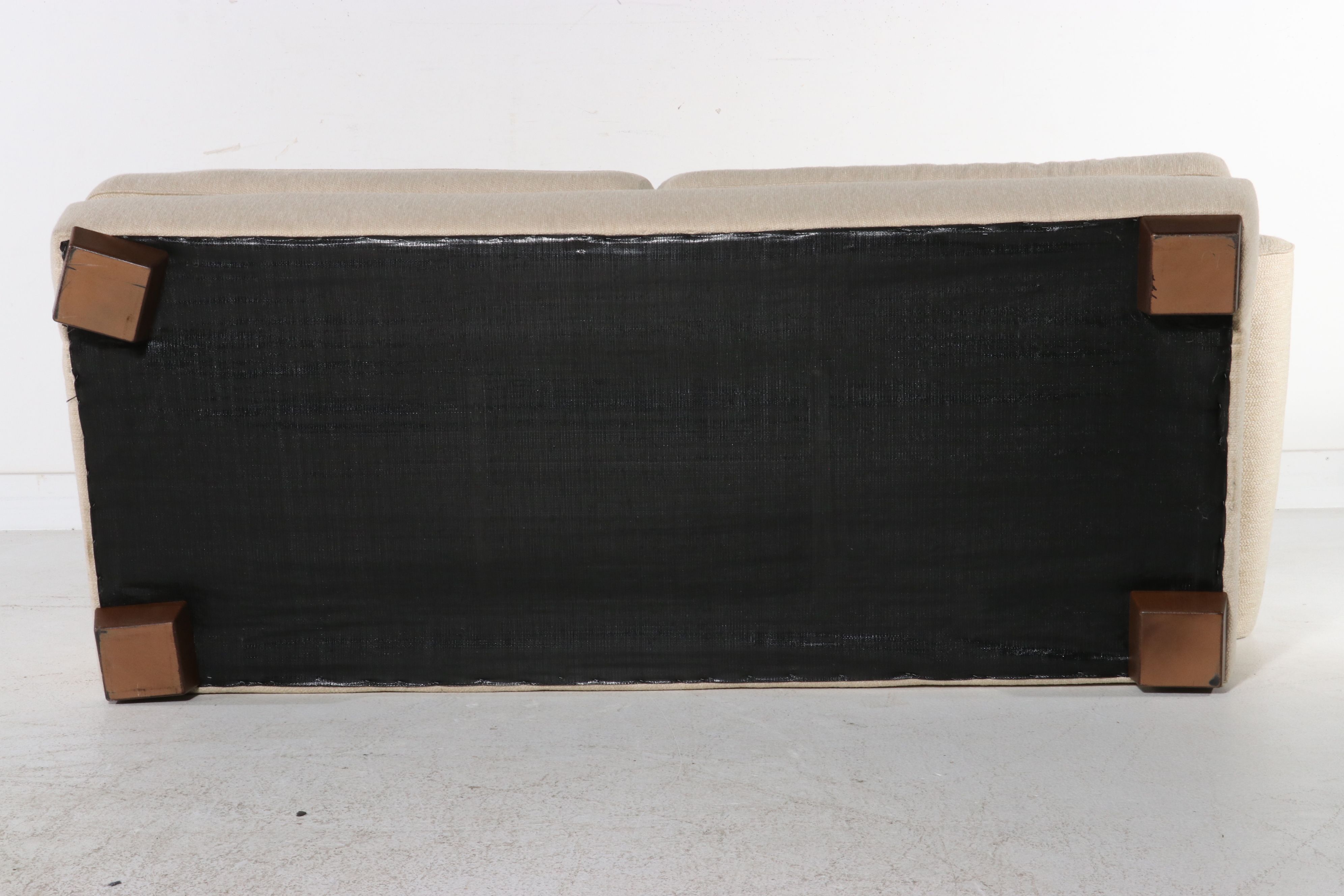 Bauhaus Contemporary Cream Upholstered Sofa