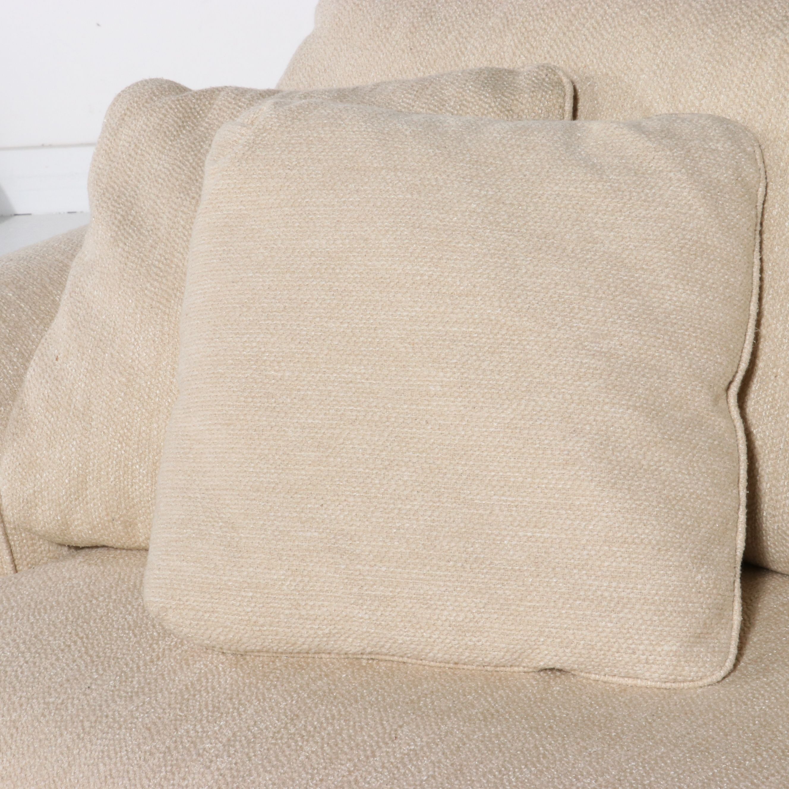 Bauhaus Contemporary Cream Upholstered Sofa