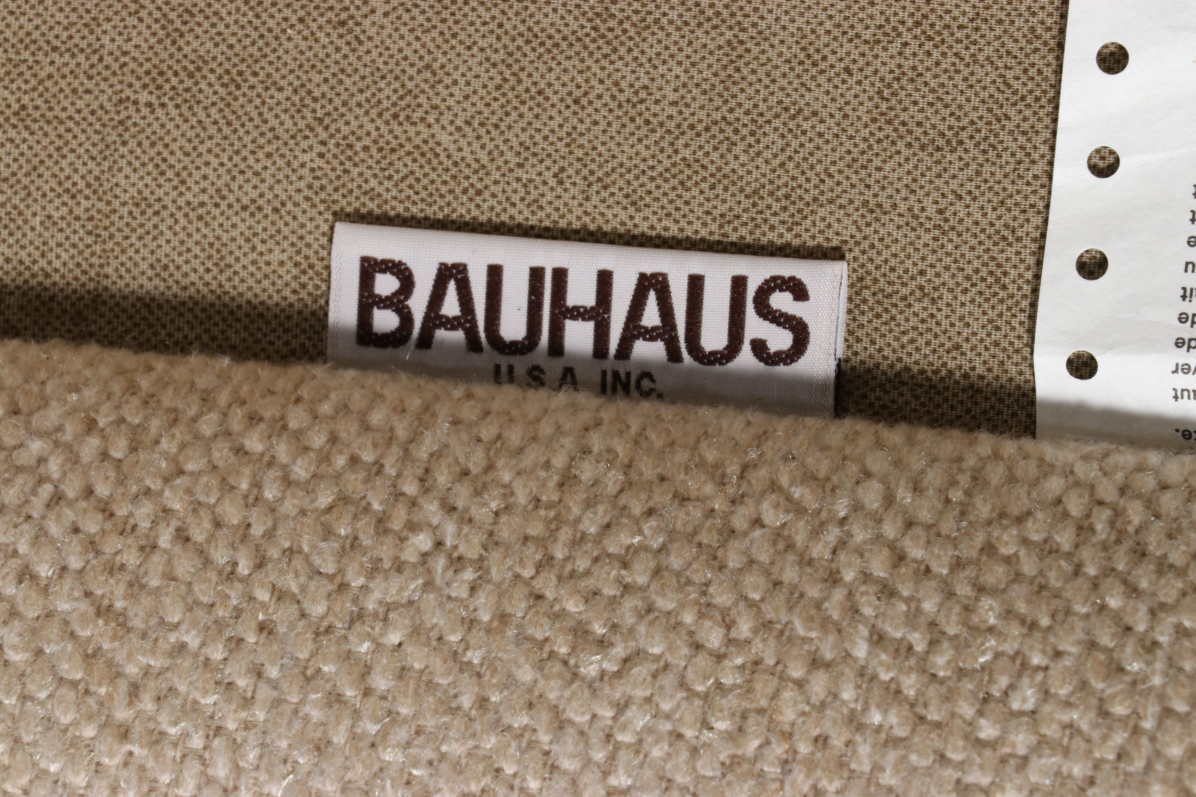 Bauhaus Contemporary Cream Upholstered Sofa