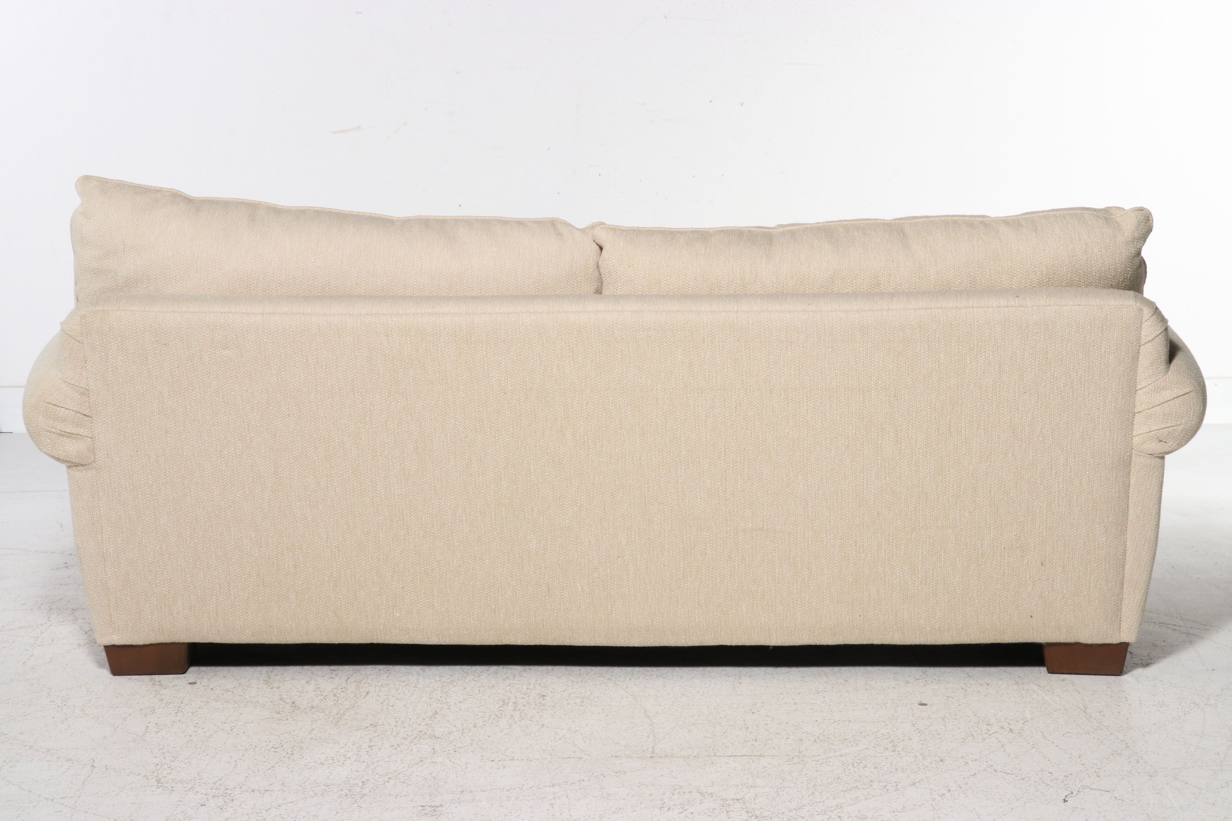 Bauhaus Contemporary Cream Upholstered Sofa