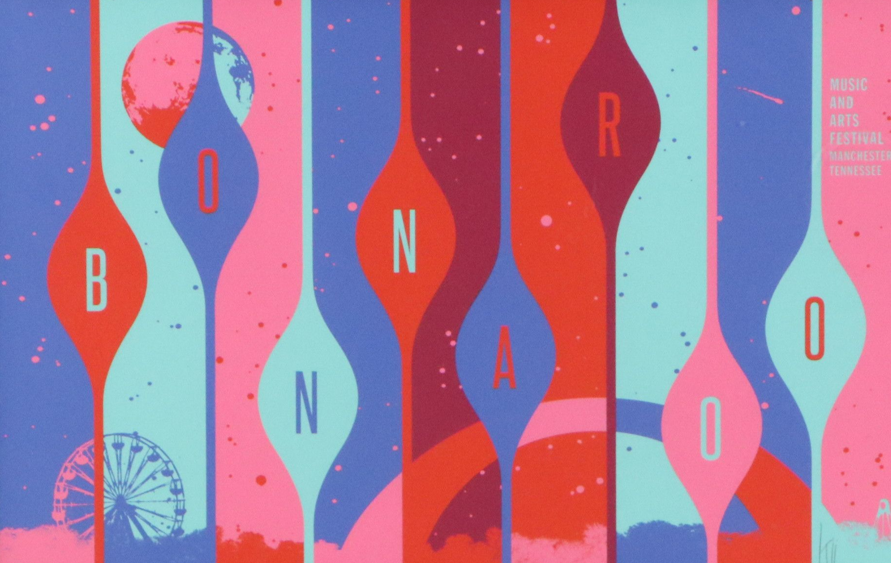 Kii Arens Bonnaroo Music and Arts Festival Serigraph, 21st Century