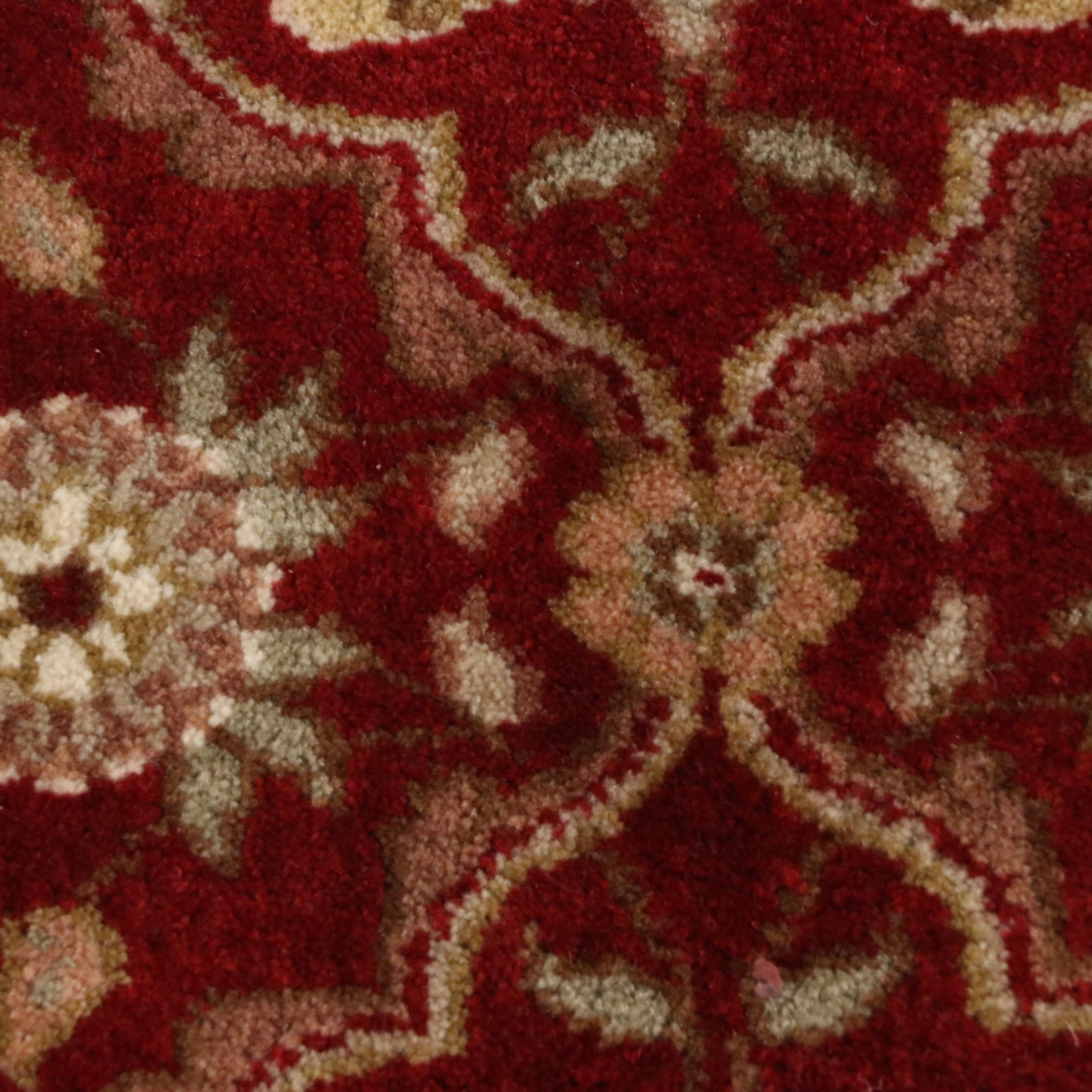 7'9 x 10'5 Hand-Knotted Indian Agra Area Rug