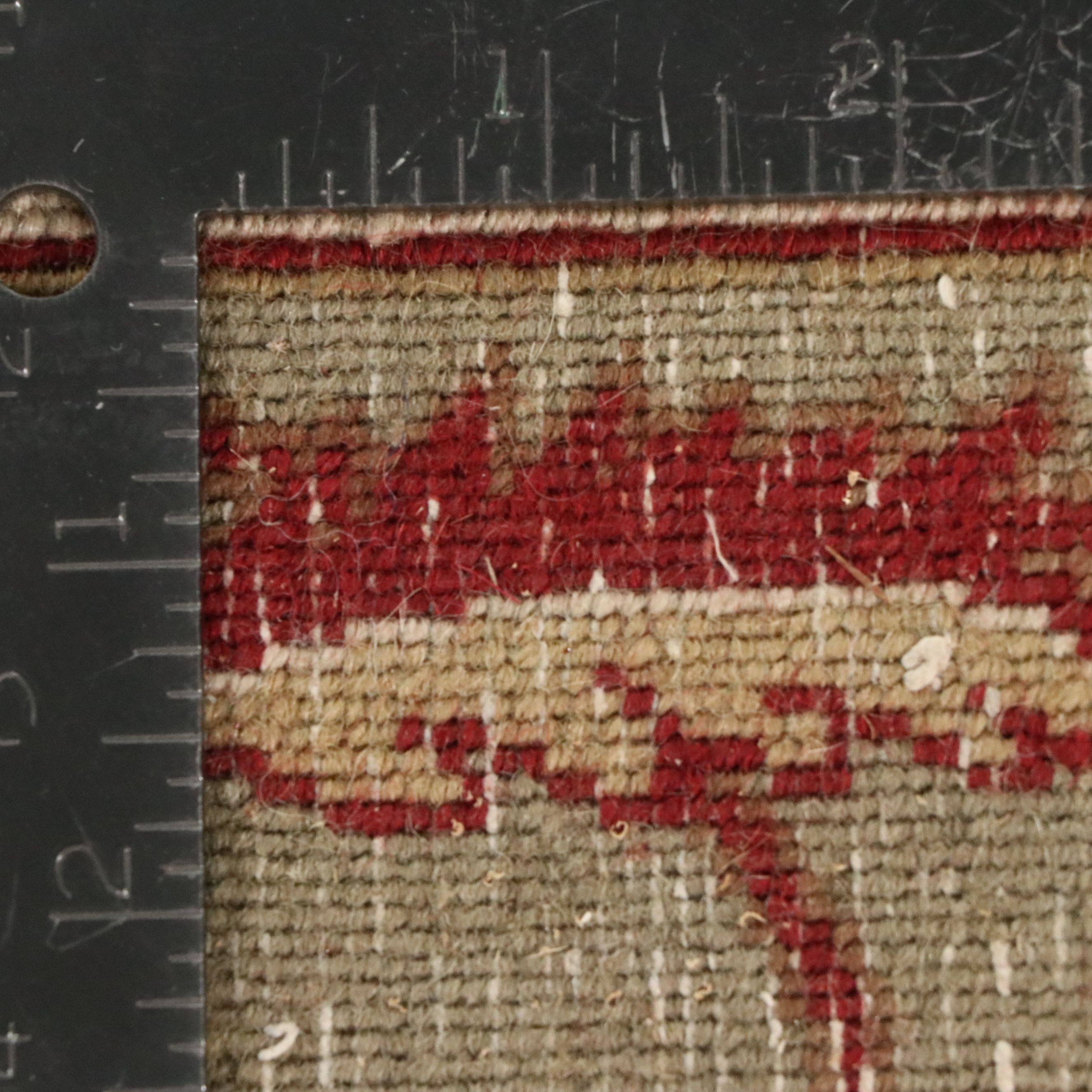 7'9 x 10'5 Hand-Knotted Indian Agra Area Rug