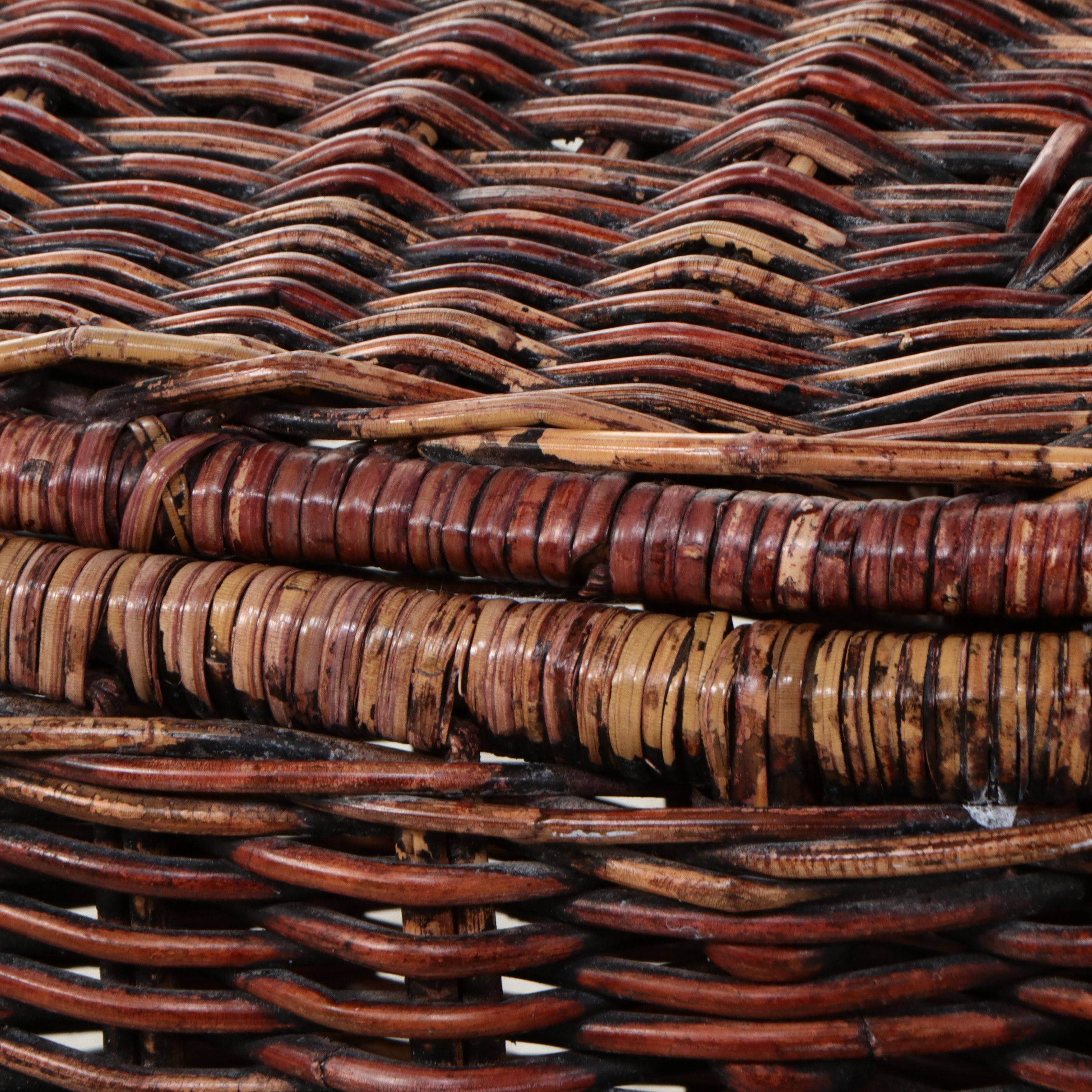 Wicker Lidded Laundry Baskets and Waste Bins