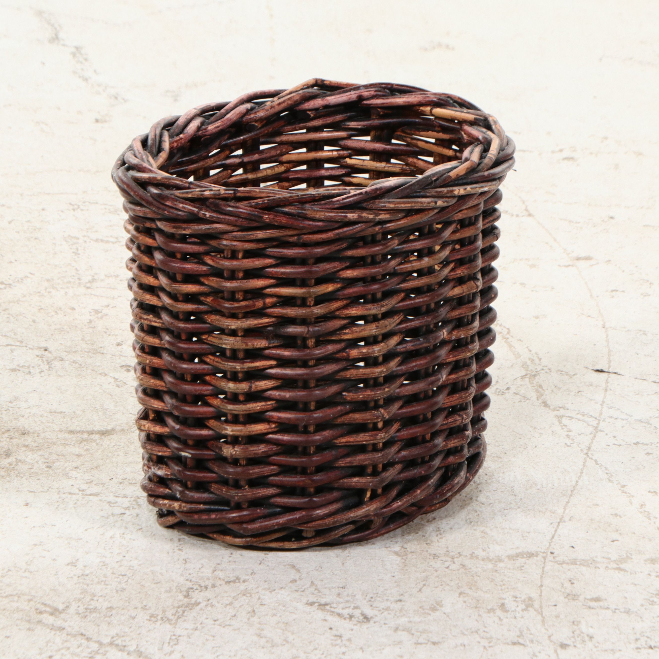 Wicker Lidded Laundry Baskets and Waste Bins