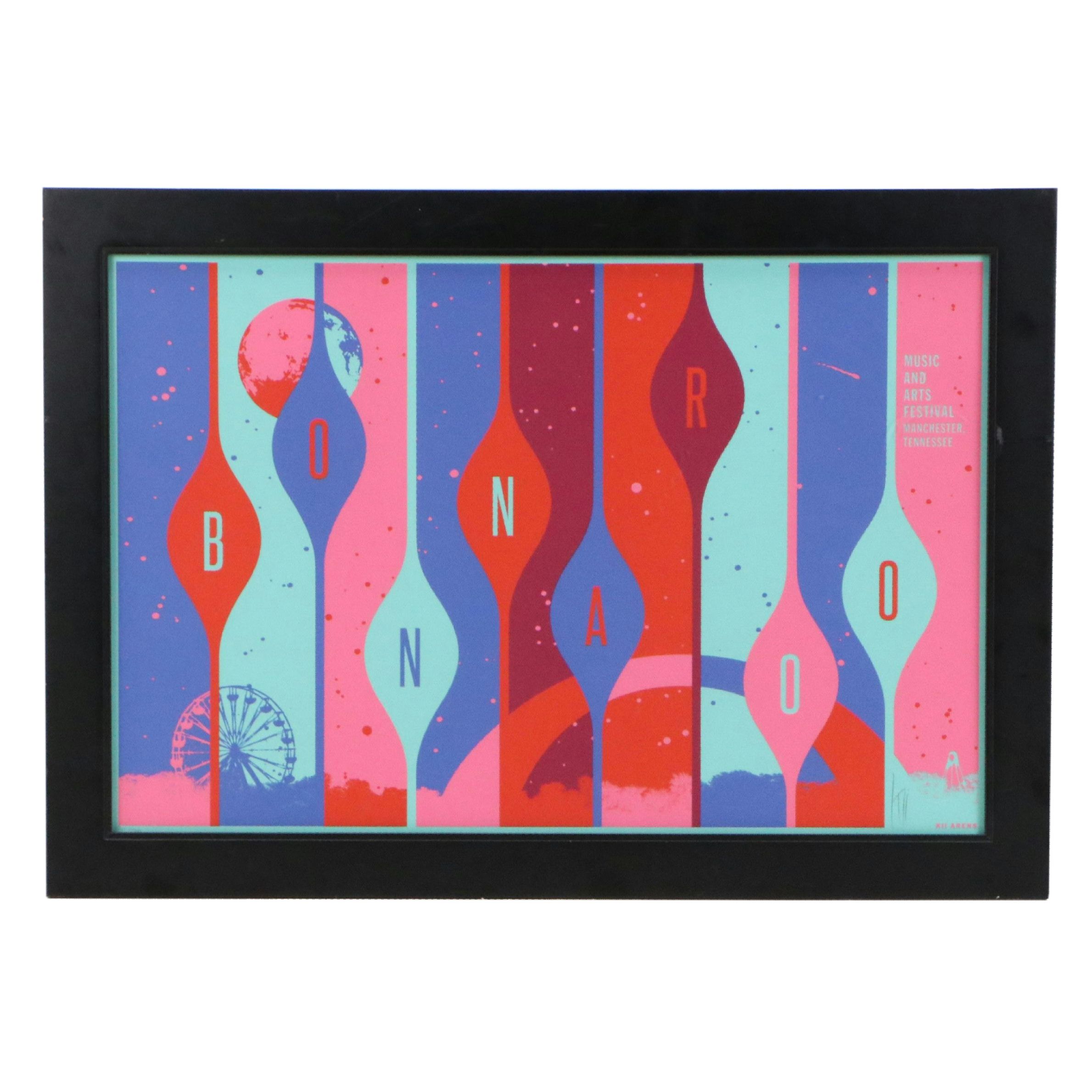 Kii Arens Bonnaroo Music and Arts Festival Serigraph, 21st Century