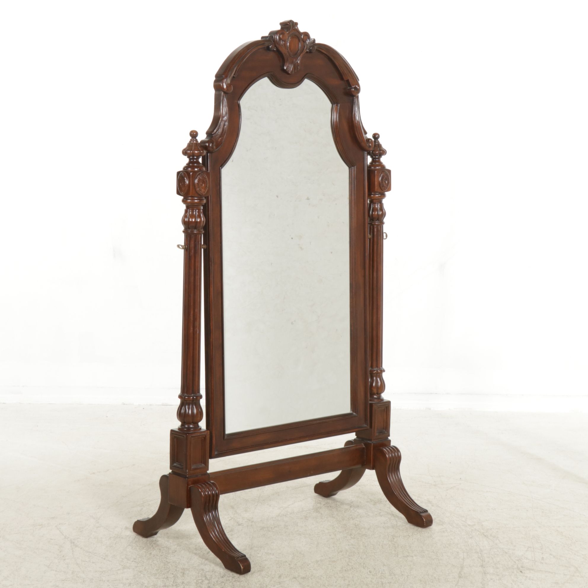 Bernhardt Furniture Mahogany Cheval Mirror
