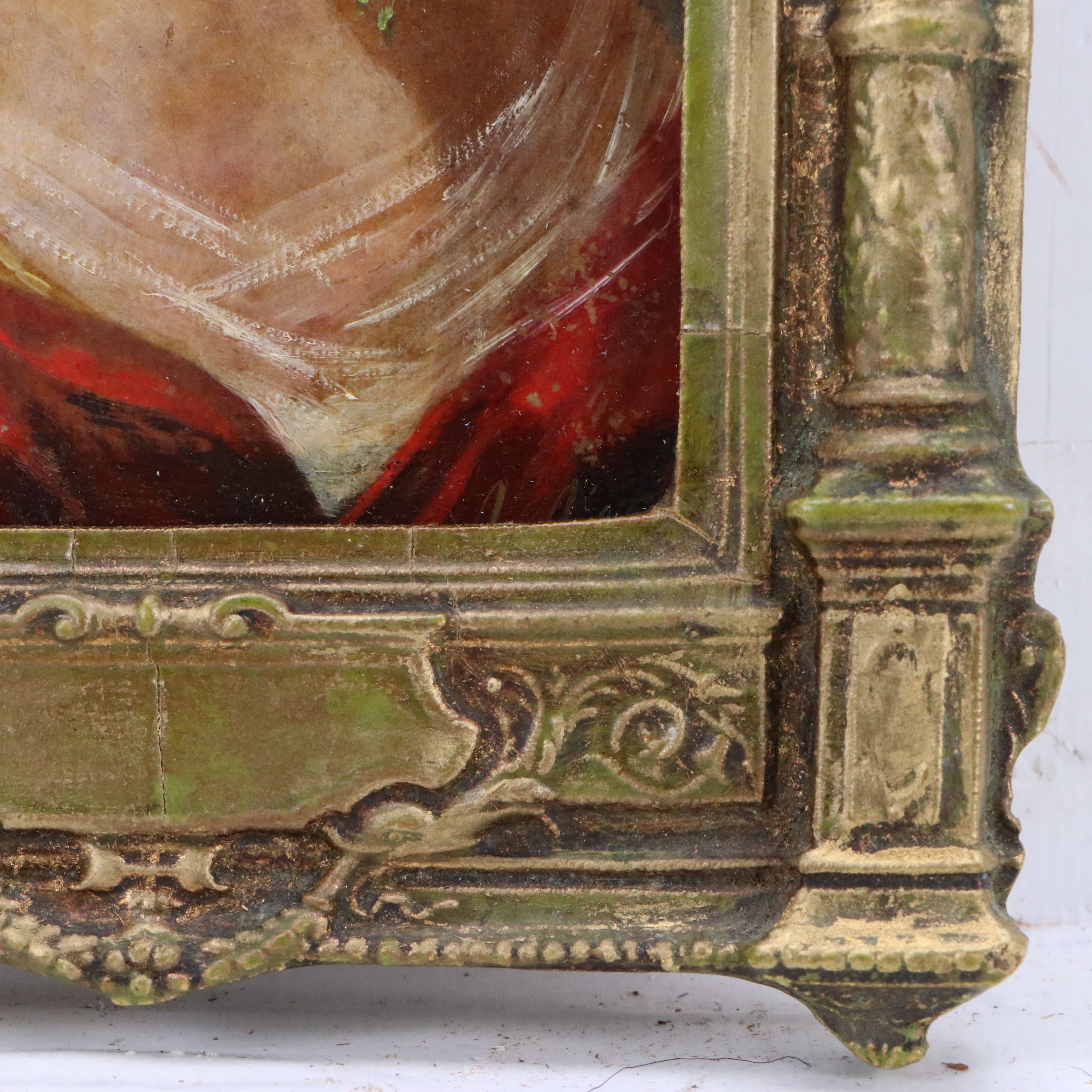 Attributed to Angelo Asti Oil Portrait of Woman with Large Hat, Late 19th C.