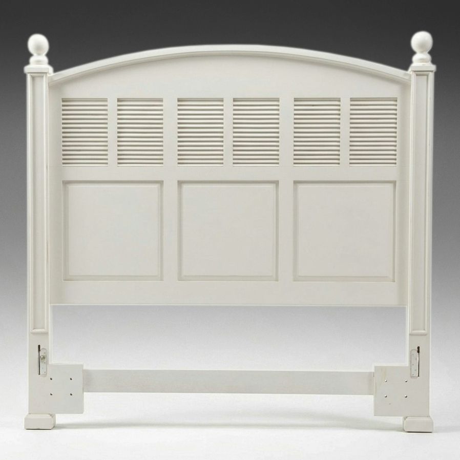Stanley Furniture "Coastal Living" White Louvered Headboard, 21st Century