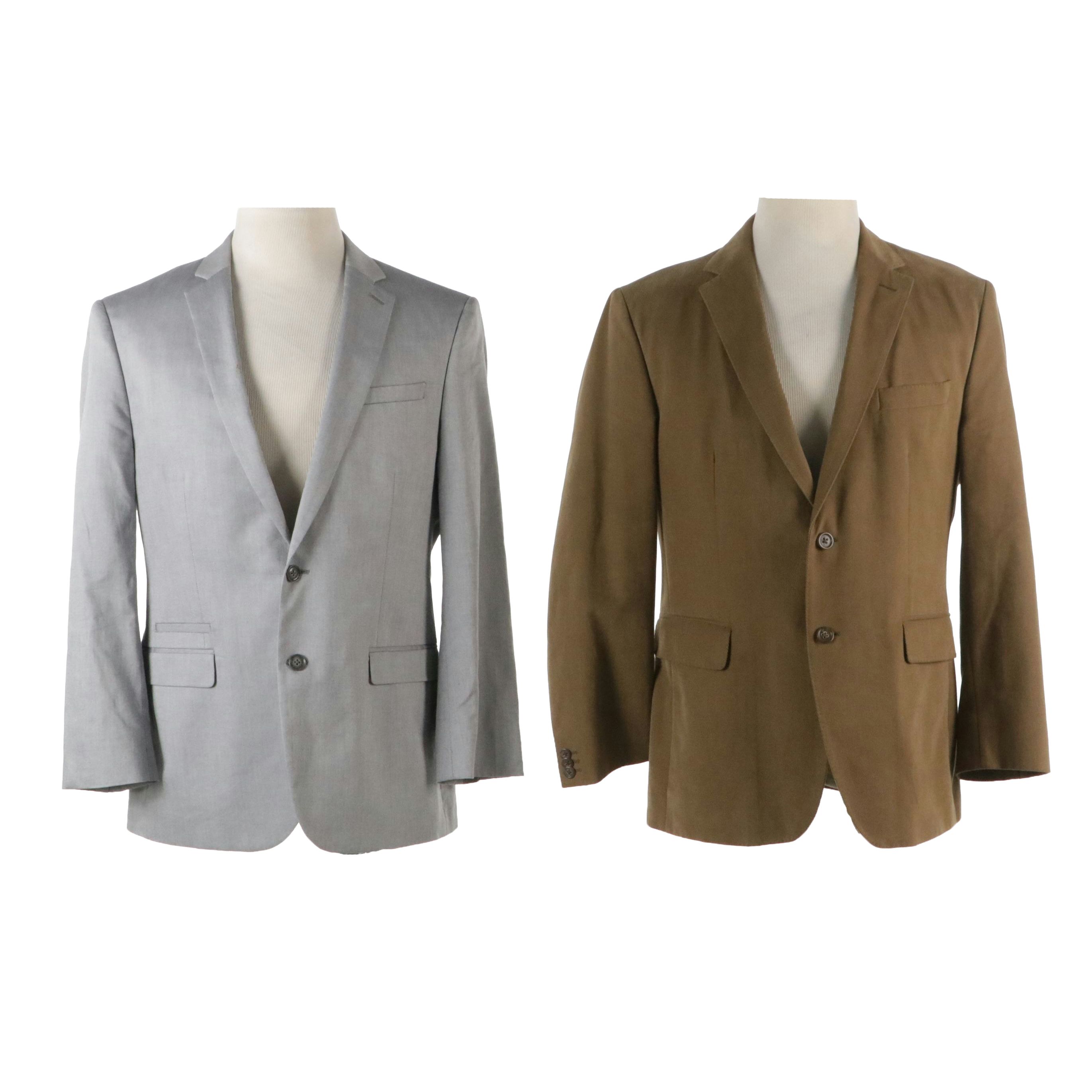 Men's Express Photographer and Banana Republic Corduroy Fitted Blazers