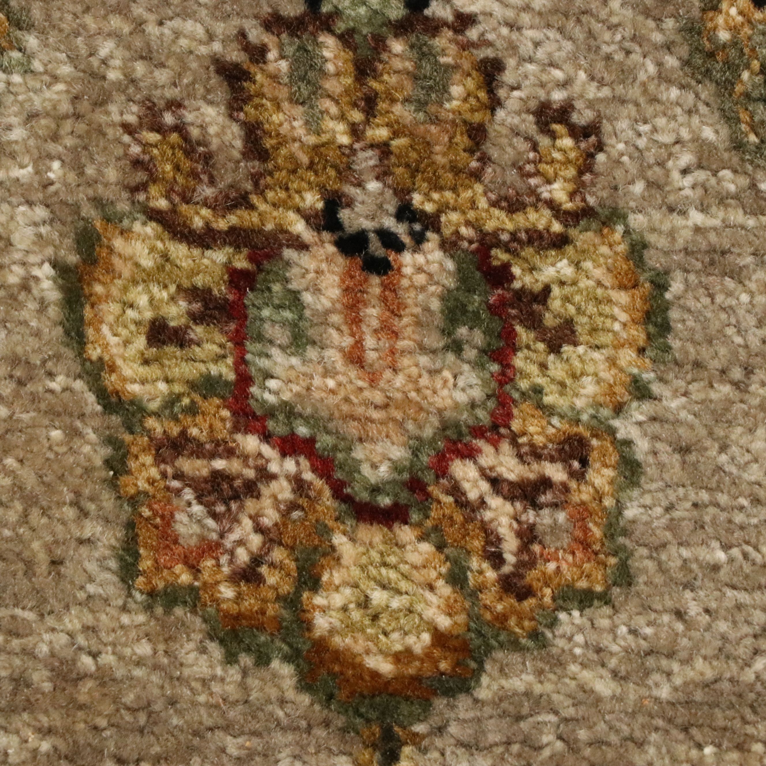 2'7 x 10'2 Hand-Knotted Indo-Persian Kashan Carpet Runner