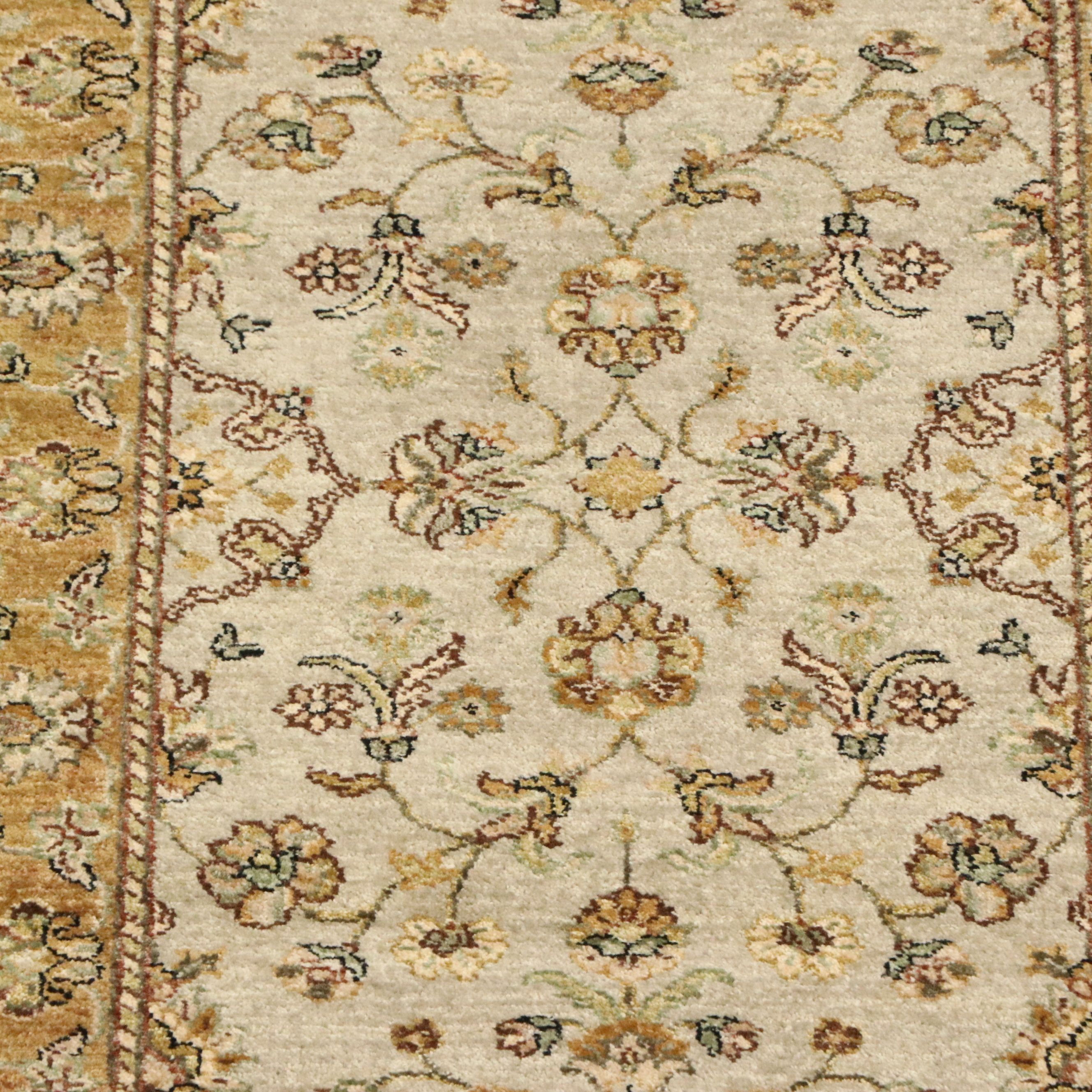 2'7 x 10'2 Hand-Knotted Indo-Persian Kashan Carpet Runner