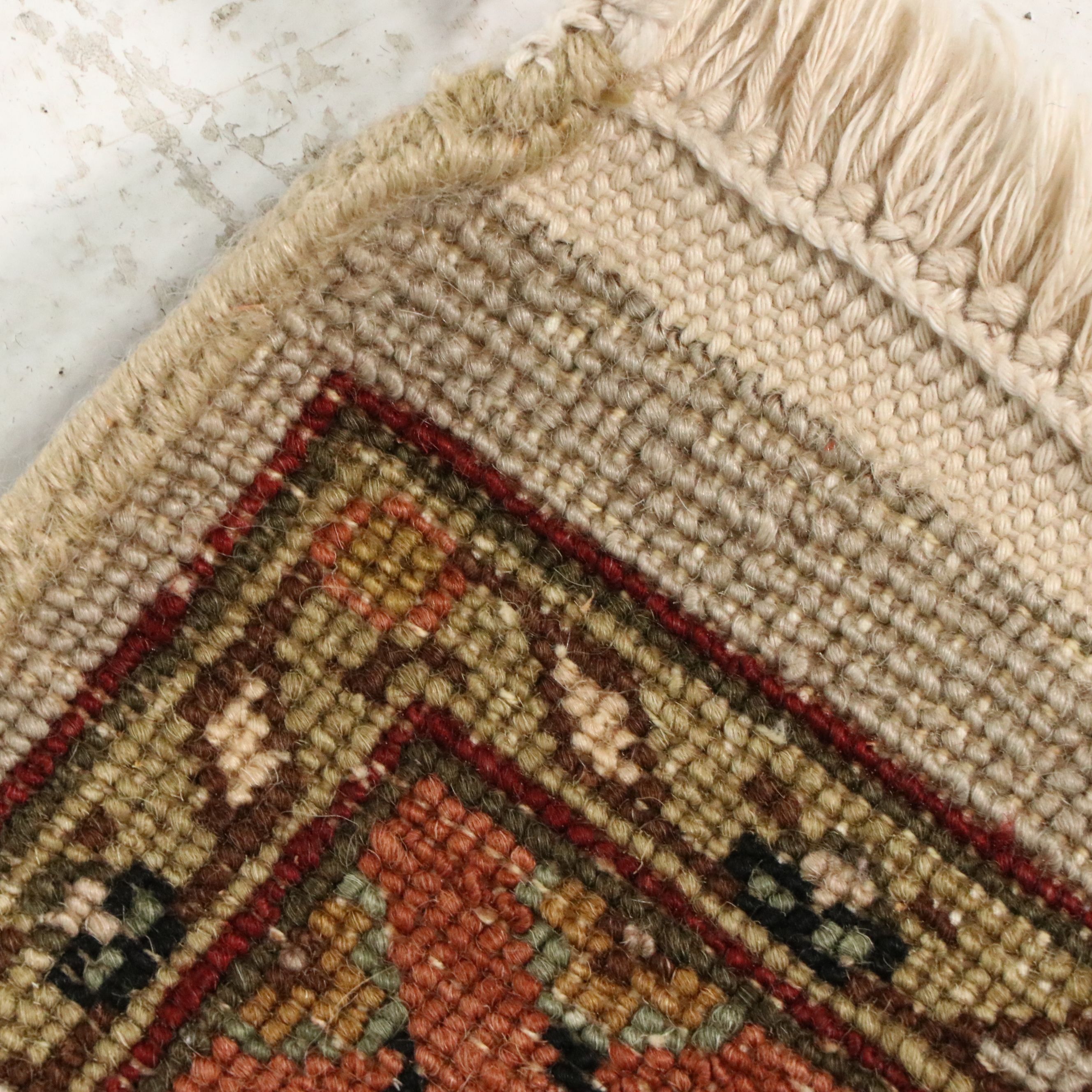 2'7 x 10'2 Hand-Knotted Indo-Persian Kashan Carpet Runner