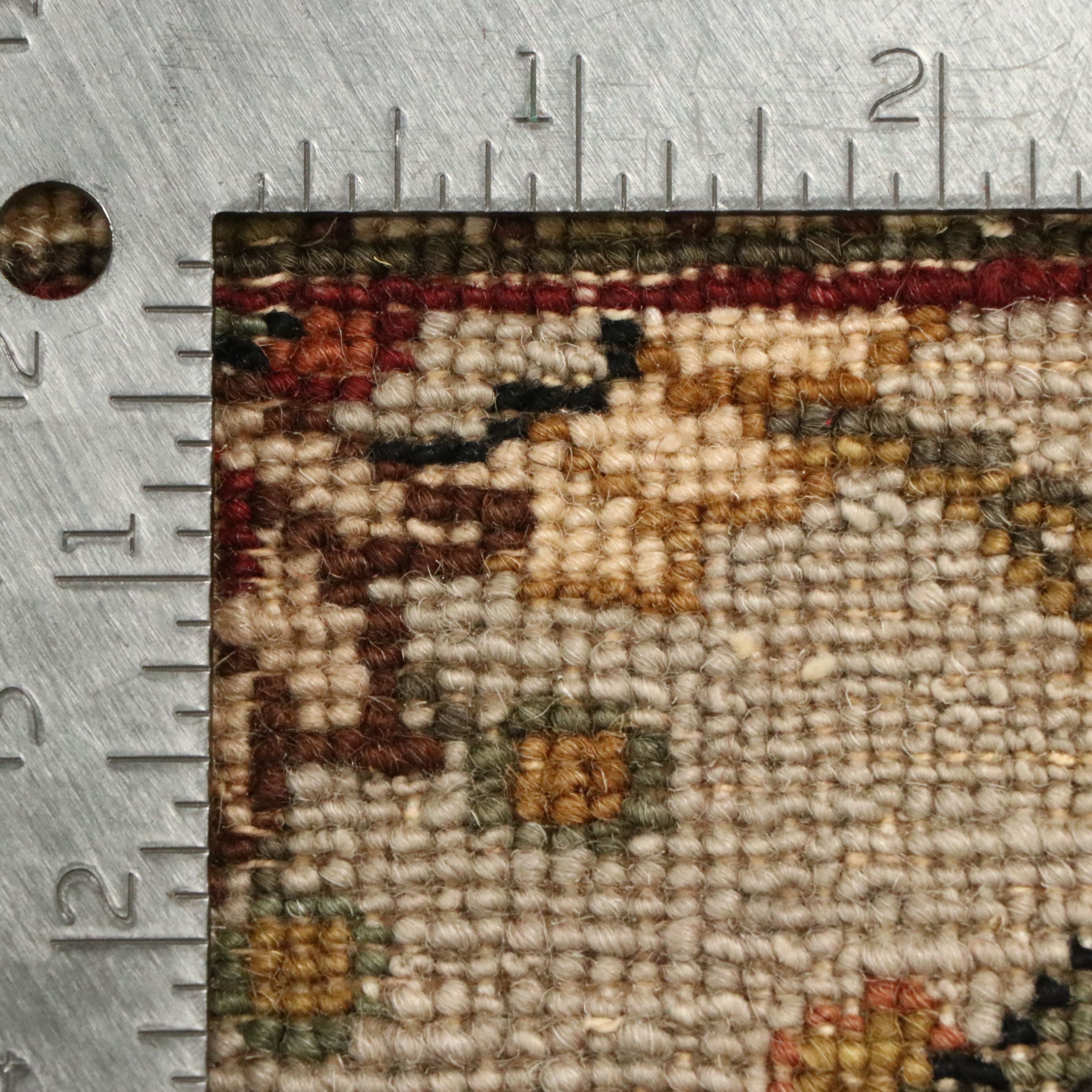 2'7 x 10'2 Hand-Knotted Indo-Persian Kashan Carpet Runner