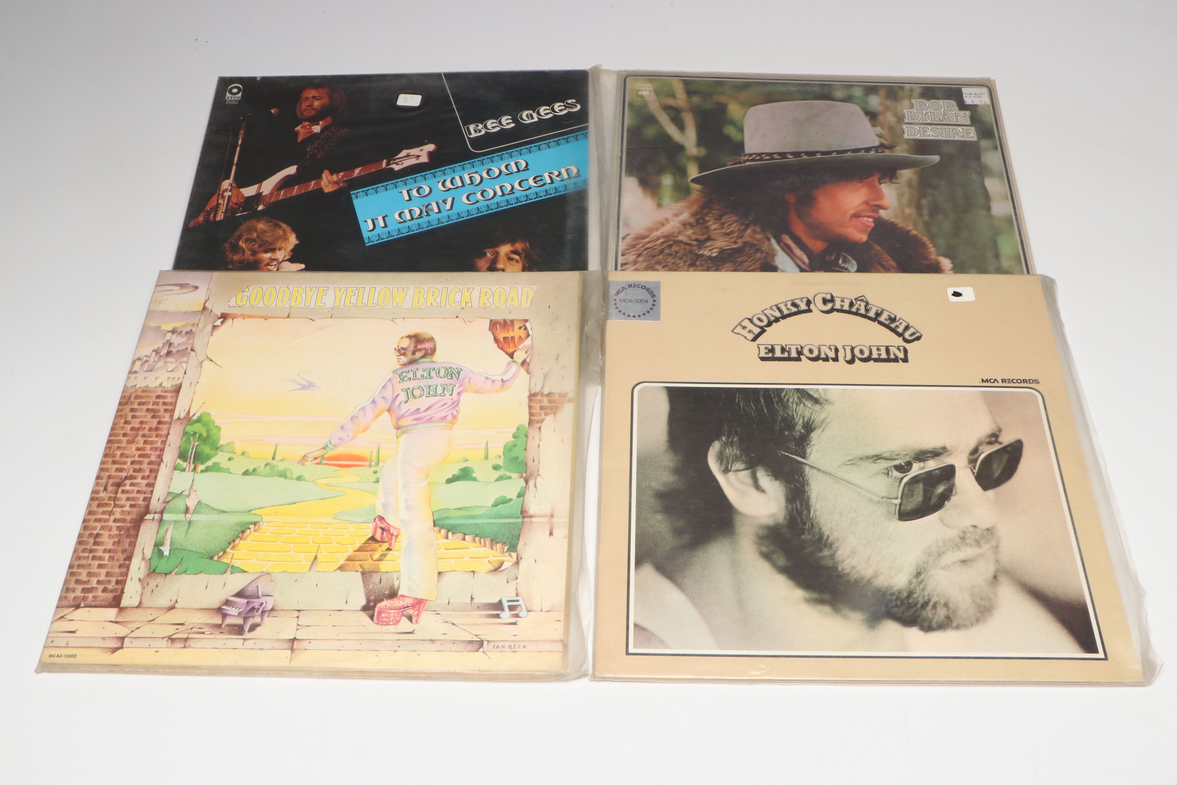 The Beatles, Elton John, Bee Gees and Other Vinyl Record Albums