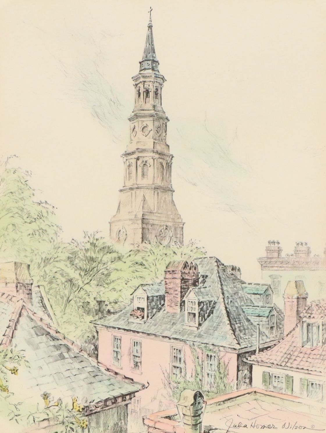 Offset Lithographs After Julia Homer Wilson of Charleston, South Carolina