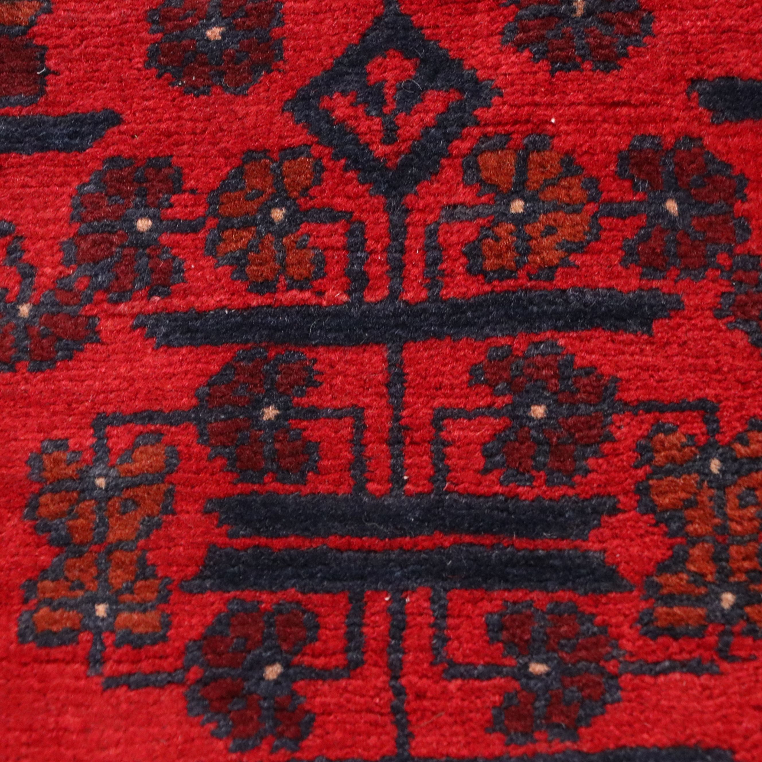 2'9 x 13' Hand-Knotted Afghan Kunduz Carpet Runner