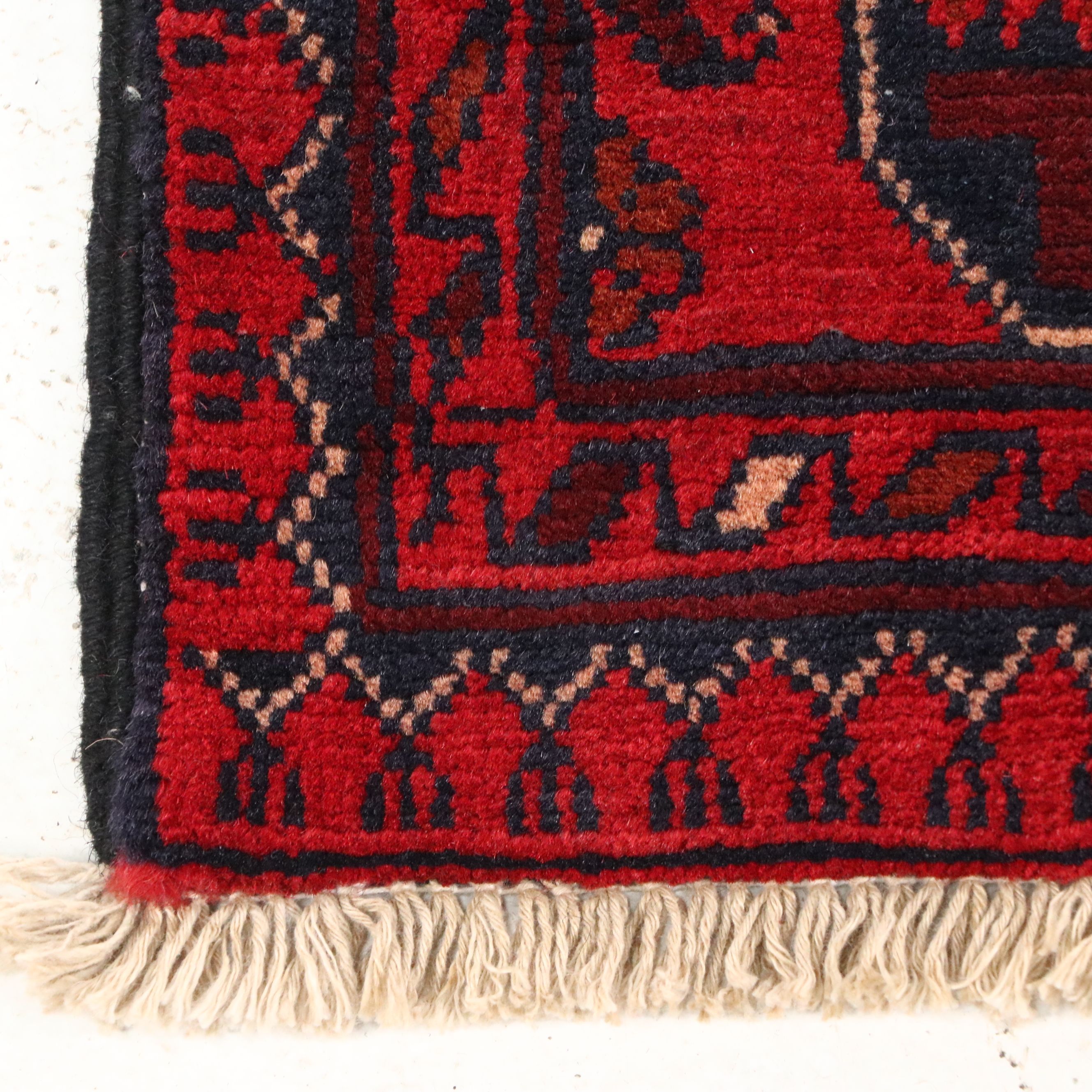 2'9 x 13' Hand-Knotted Afghan Kunduz Carpet Runner