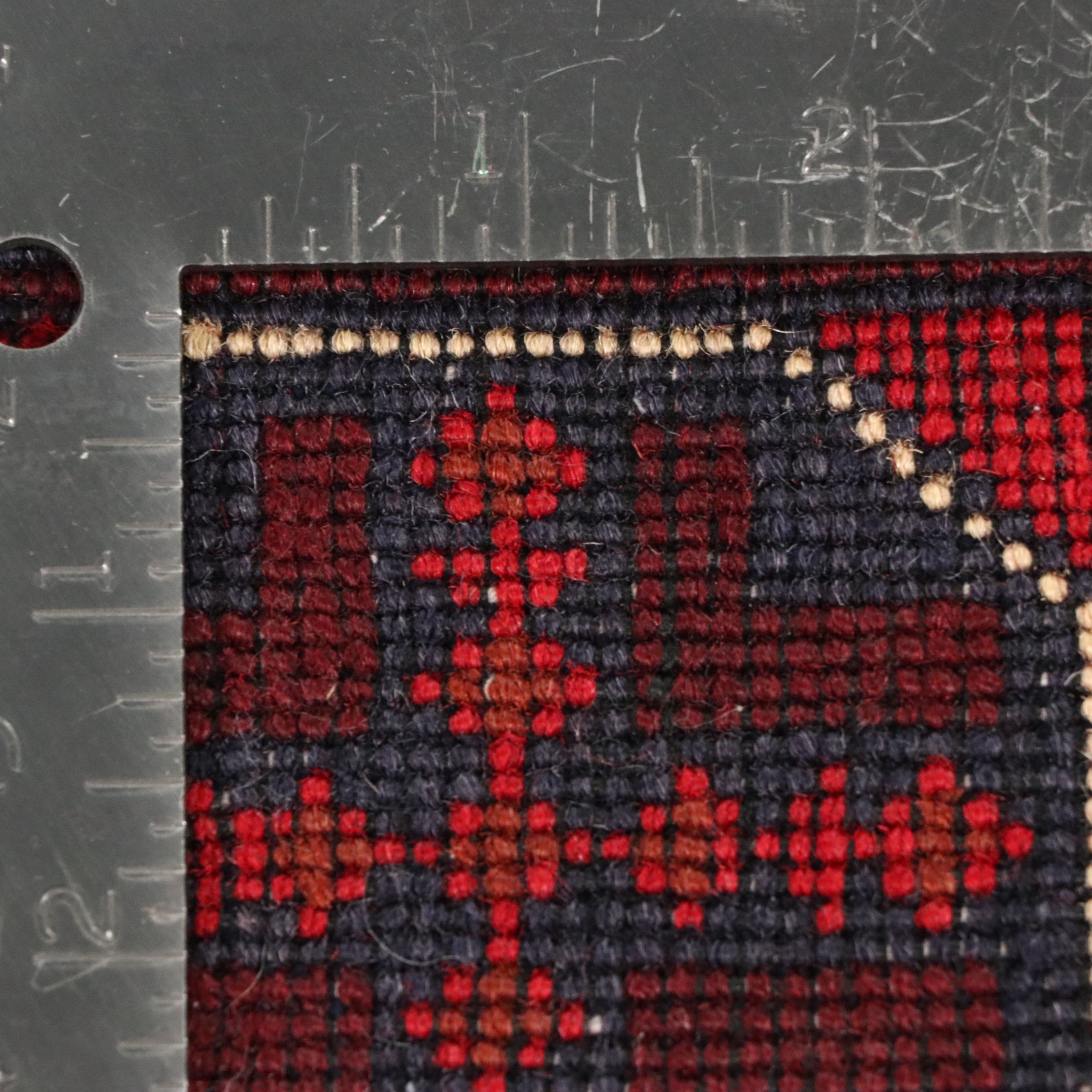 2'9 x 13' Hand-Knotted Afghan Kunduz Carpet Runner