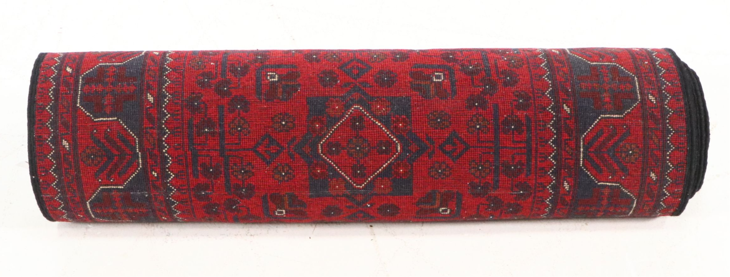 2'9 x 13' Hand-Knotted Afghan Kunduz Carpet Runner
