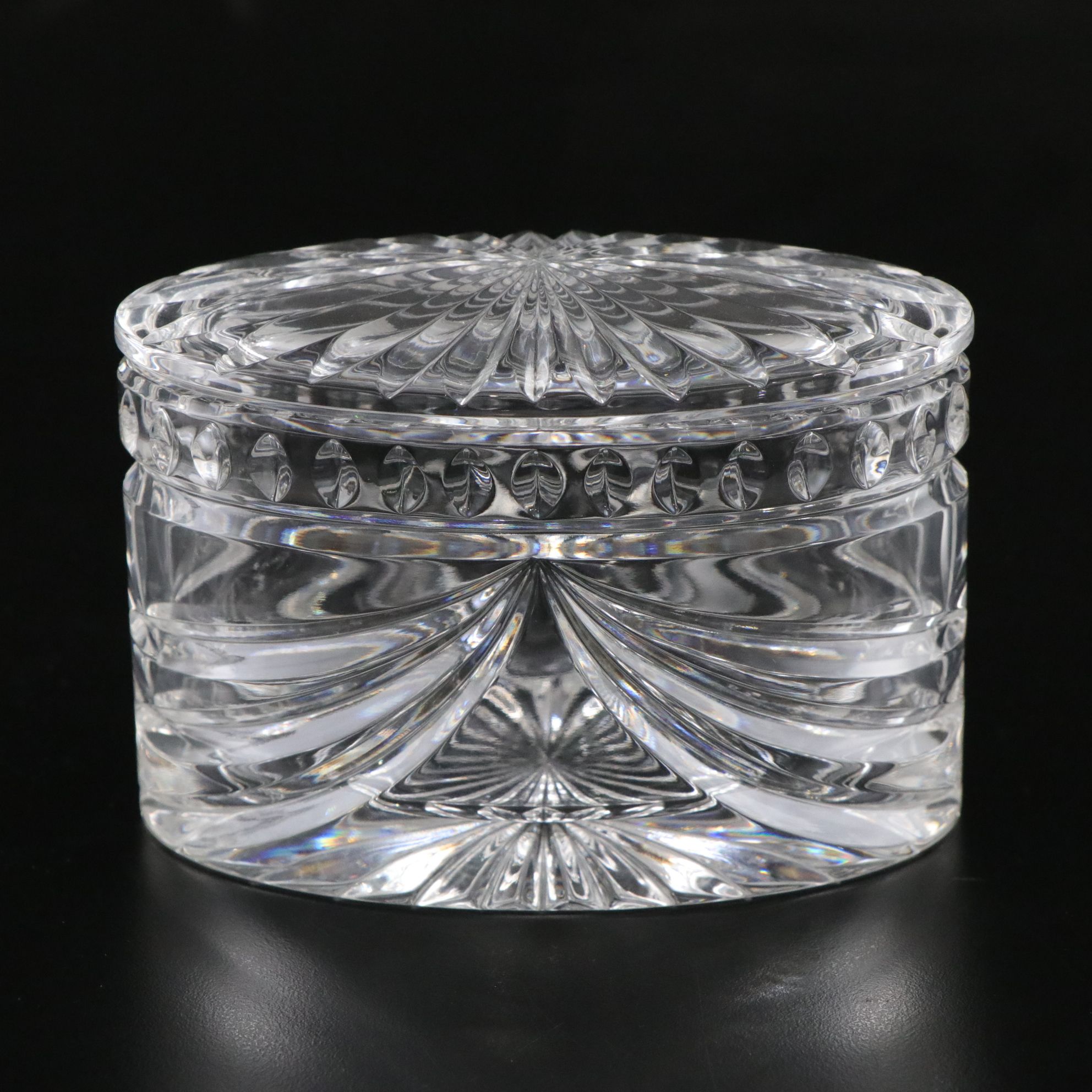 Waterford Cut Crystal "Oveture" Trinket Box with Candle Holders, Decanter & More