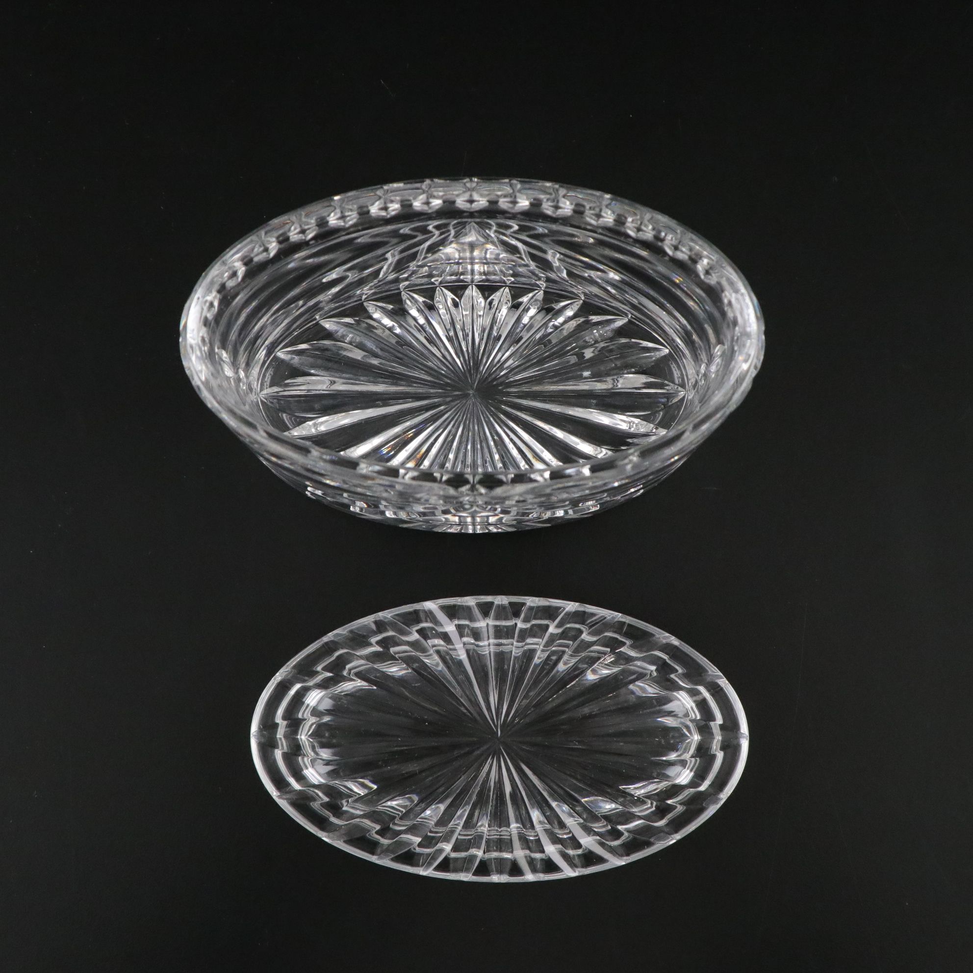 Waterford Cut Crystal "Oveture" Trinket Box with Candle Holders, Decanter & More