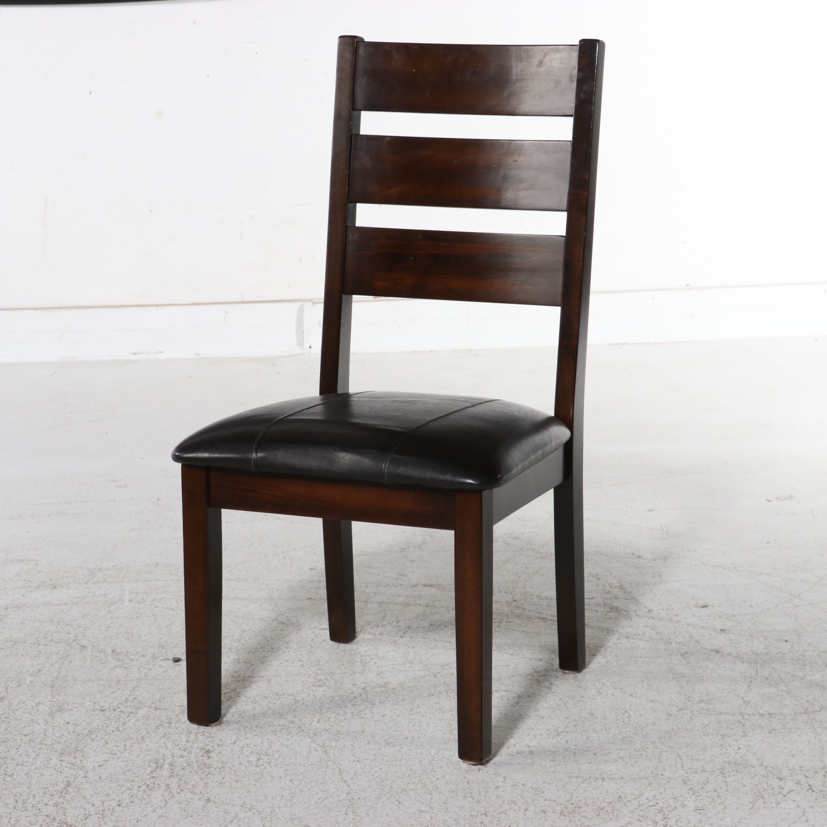 Six Piece Ashley Furniture "Kimonte" Dark Brown Dining Set, 21st Century