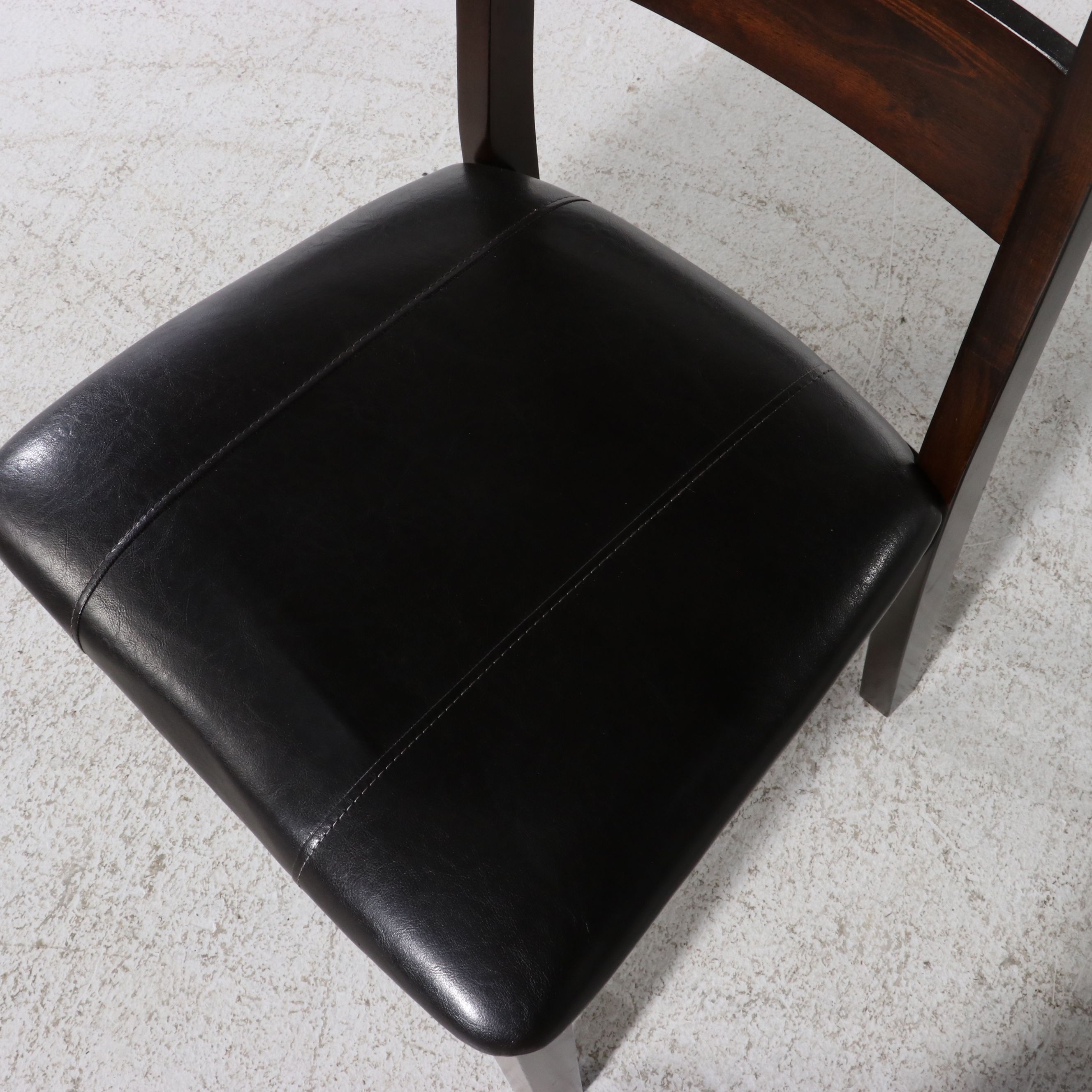 Six Piece Ashley Furniture "Kimonte" Dark Brown Dining Set, 21st Century