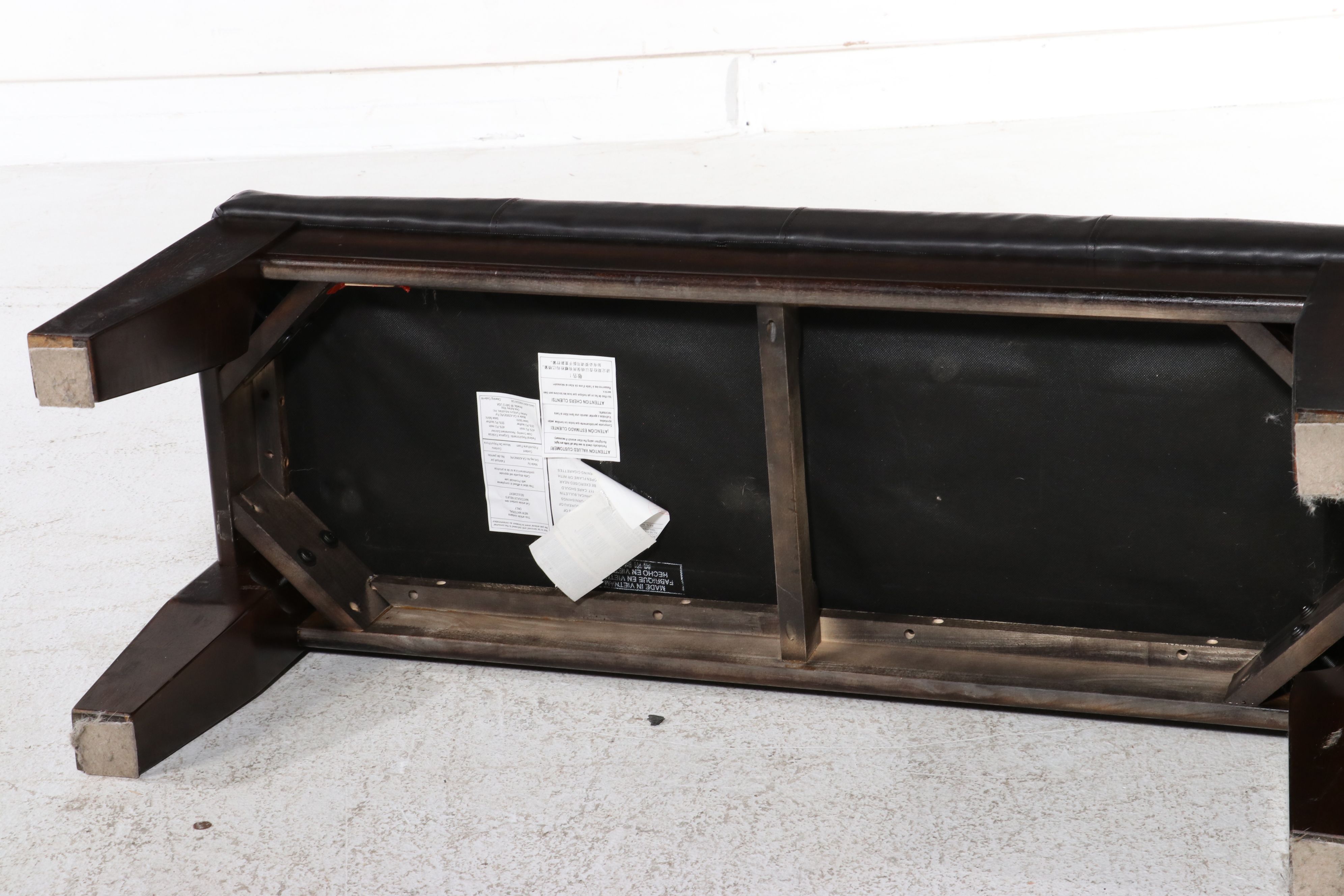 Six Piece Ashley Furniture "Kimonte" Dark Brown Dining Set, 21st Century