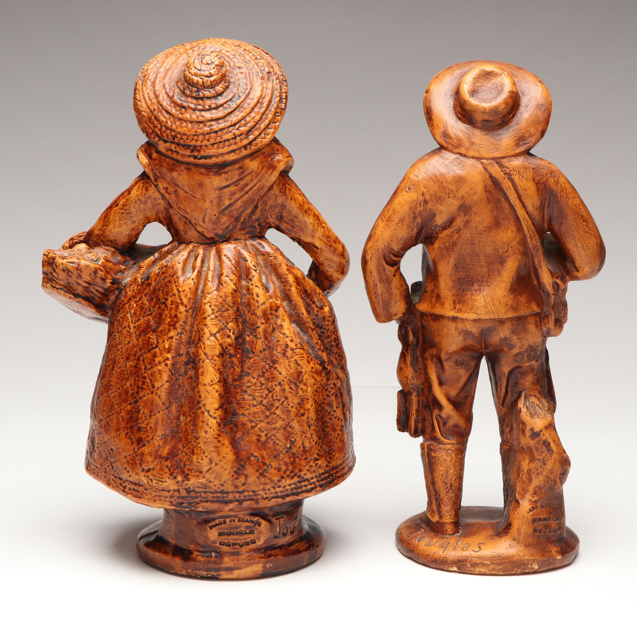 After Simone Jouglas French Santons De Provence Ceramic Figurines