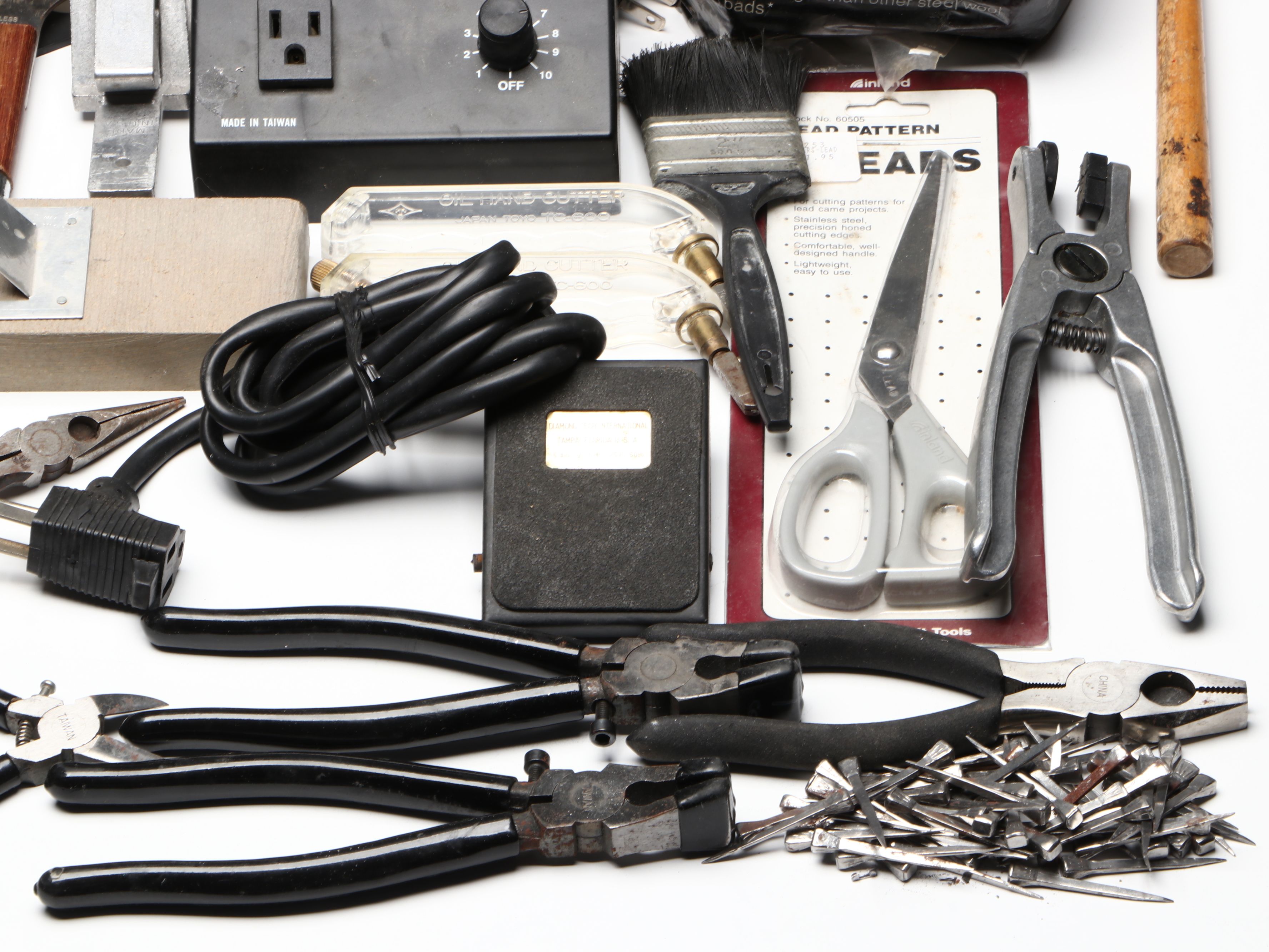 Soldering Irons, Copper Foil, Running Pliers and More Stained Glass Tools