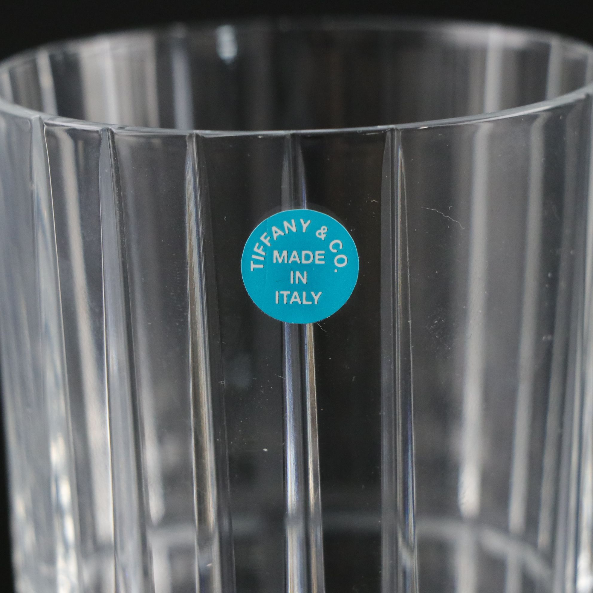 Tiffany & Co. Tankard-shaped Pitcher and Pair of Plaid Highball Glasses