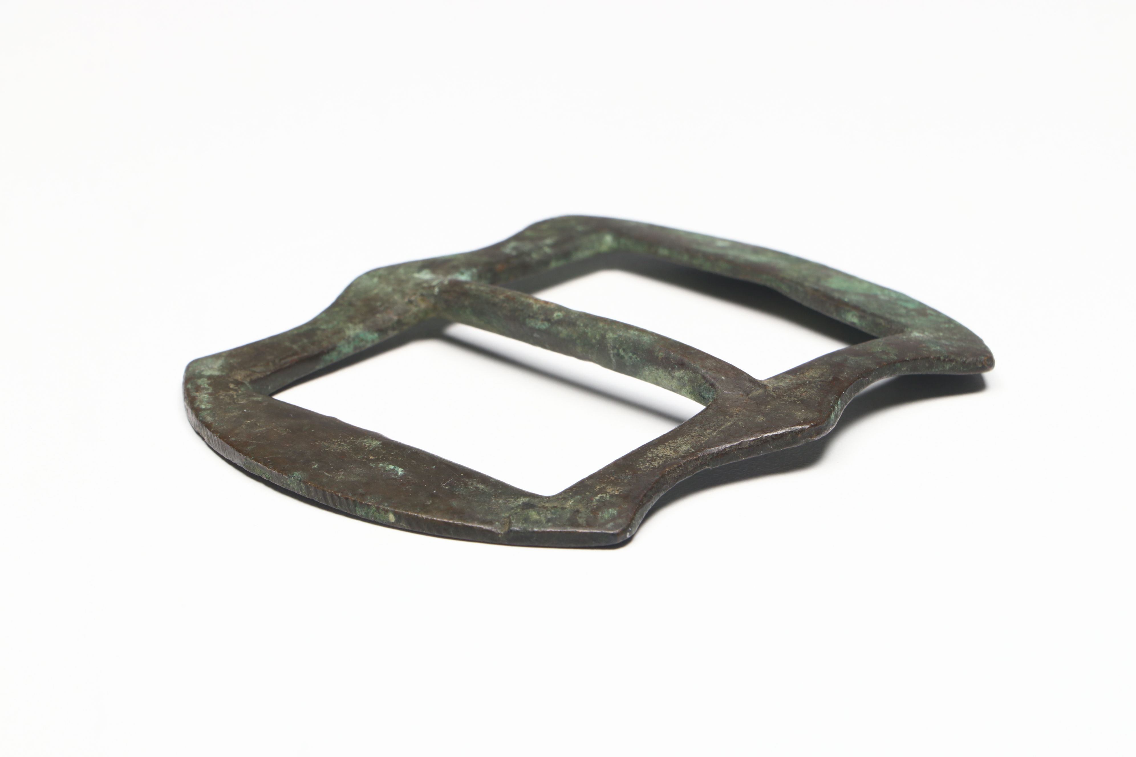 Antique Oxidized Metal Bat Wing Belt Buckle