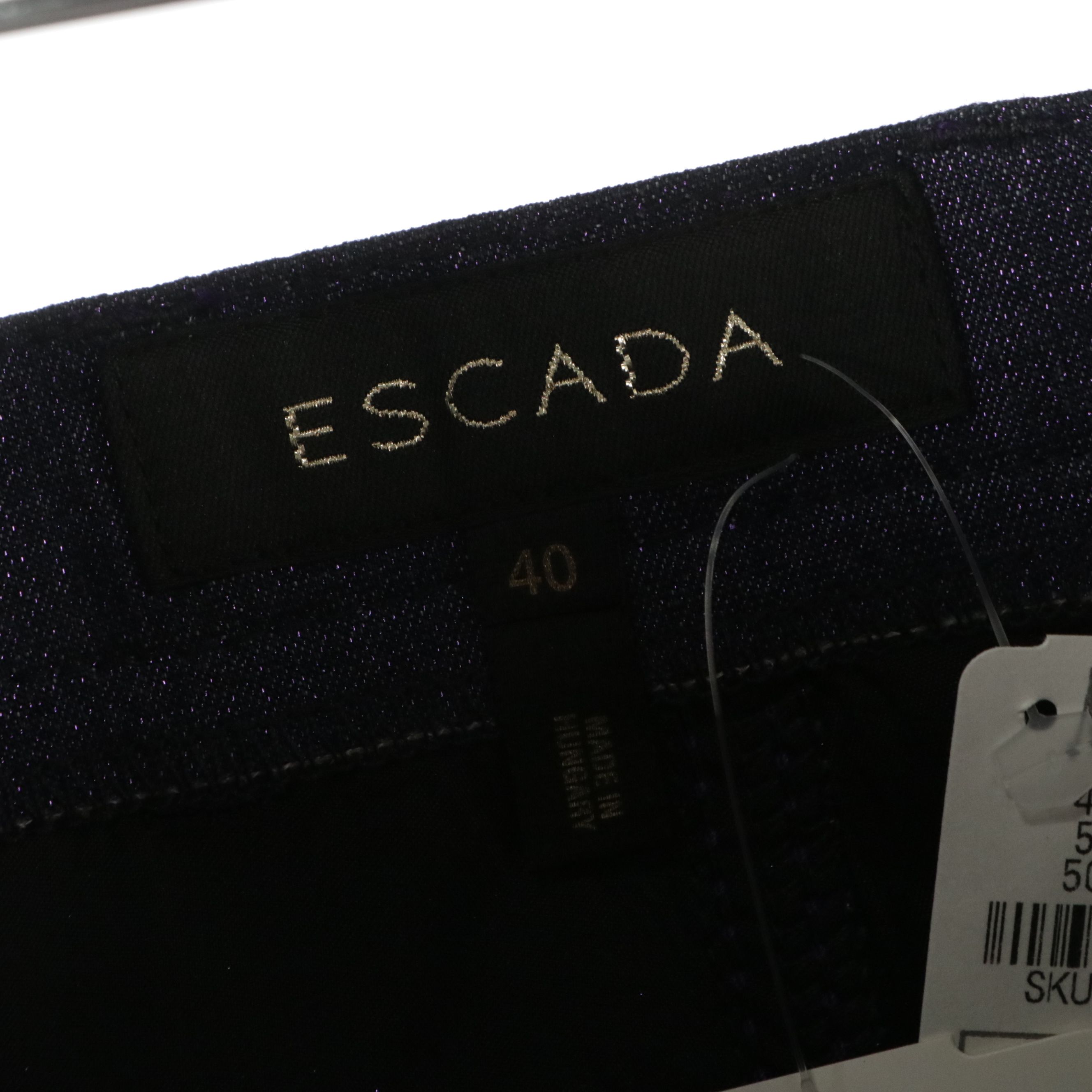 Escada Purple Metallic Trouser, Wool Turtleneck and Henri Bendel Cashmere Top