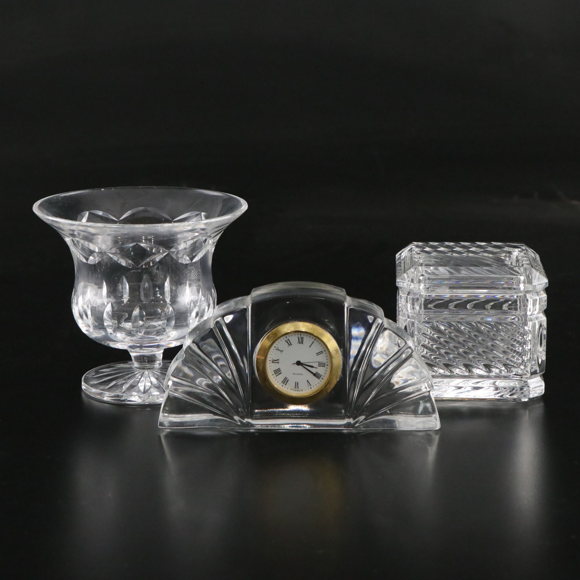 Marquis by Waterford "Siena" Lidded Box and Other Crystal Decor